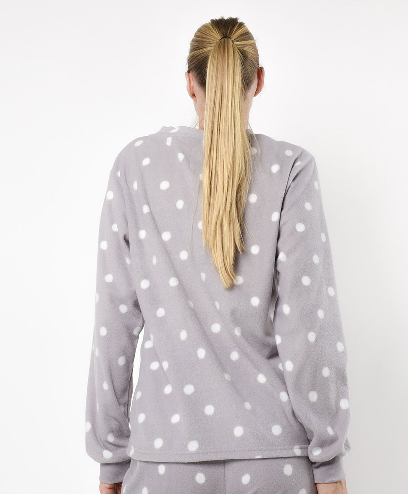 Pijama mujer micro polar puntos Pijama mujer micro polar puntos