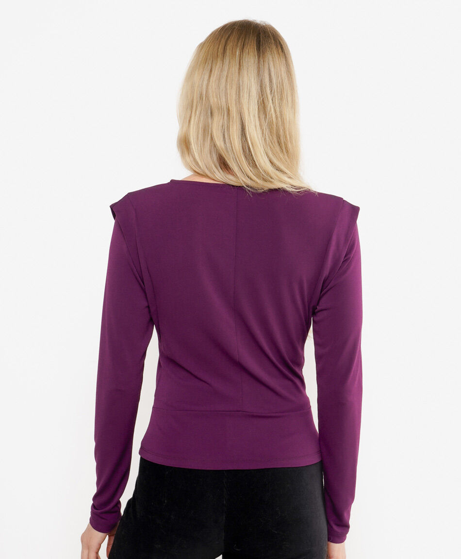 Polera mujer detalle hombros