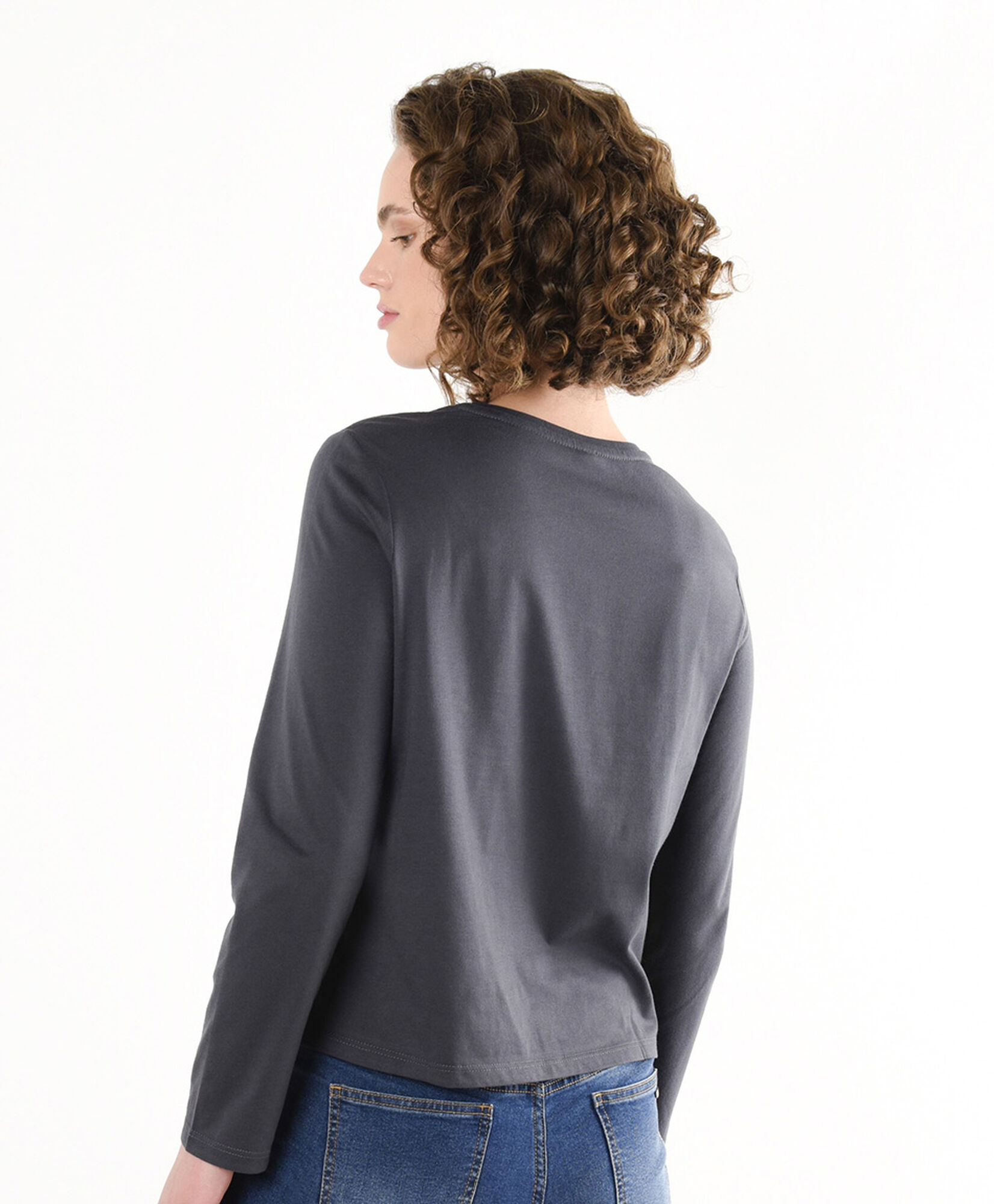 Polera mujer texto brillante Polera mujer texto brillante
