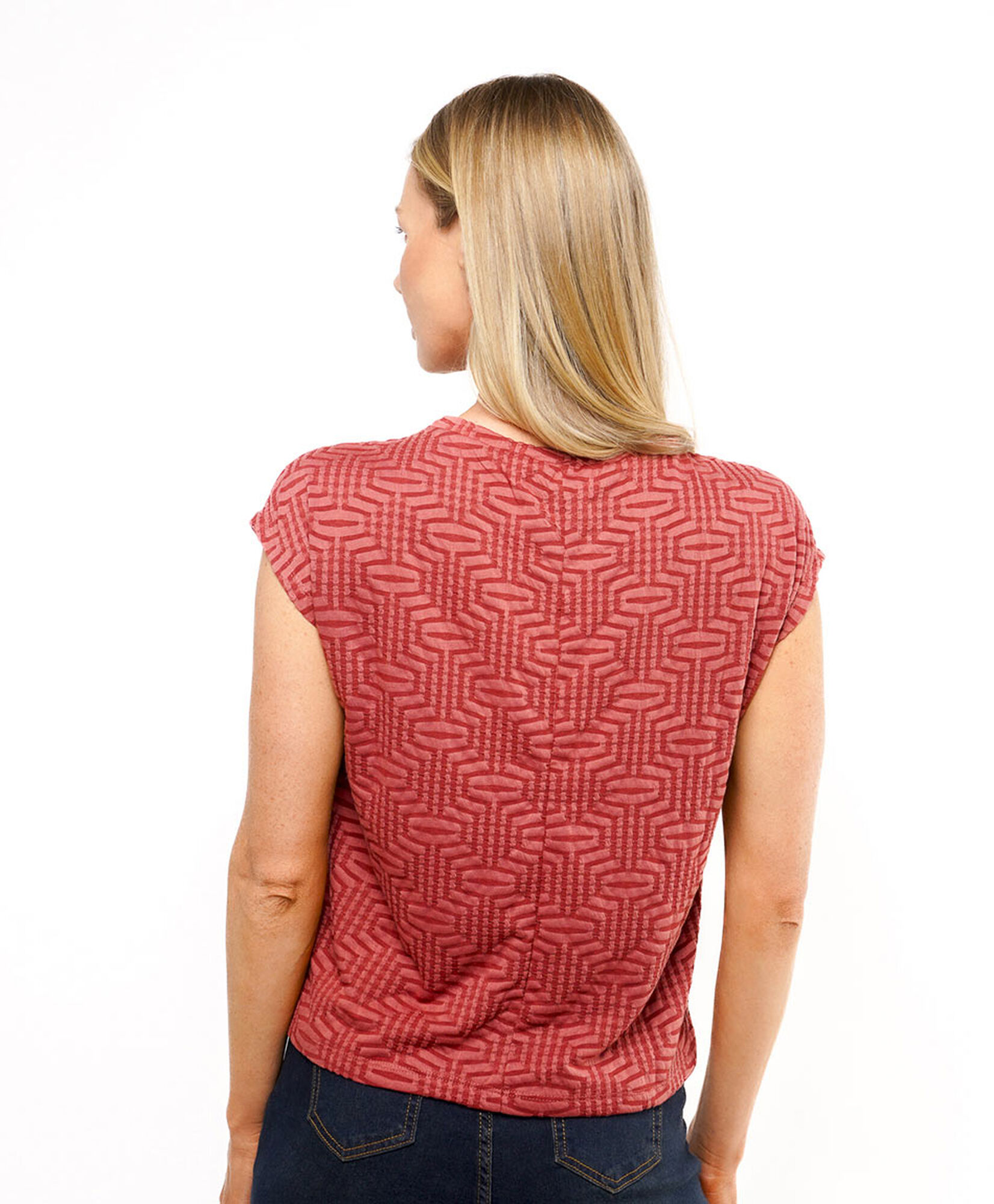 Polera mujer textura figuras Polera mujer textura figuras