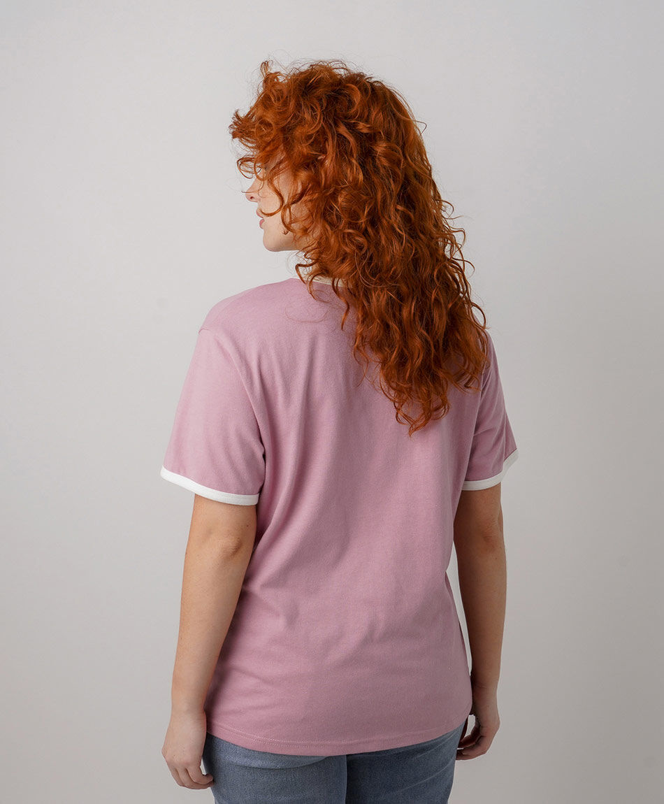 Polera mujer frase cuello
