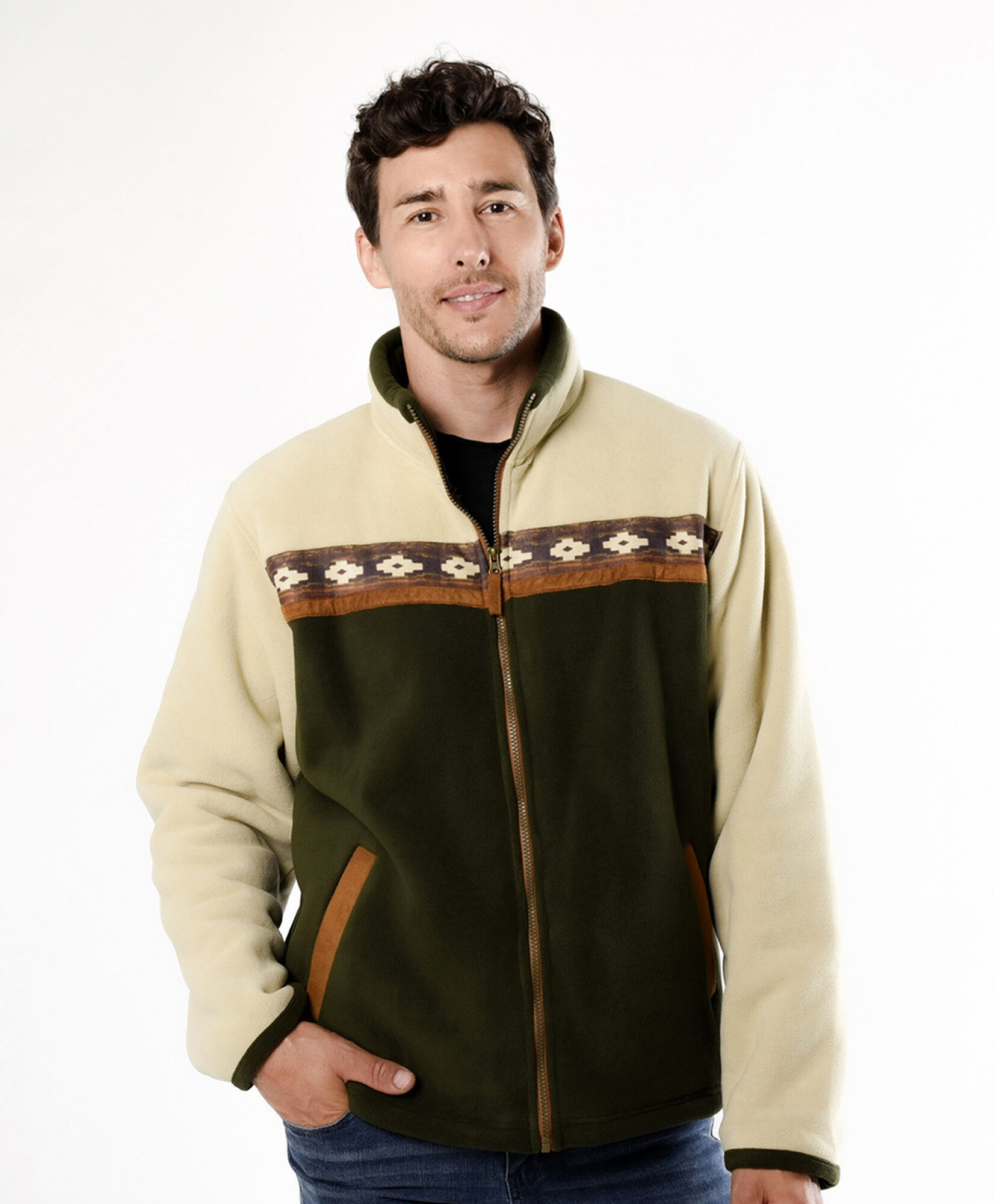 Chaqueta hombre polar bicolor Chaqueta hombre polar bicolor