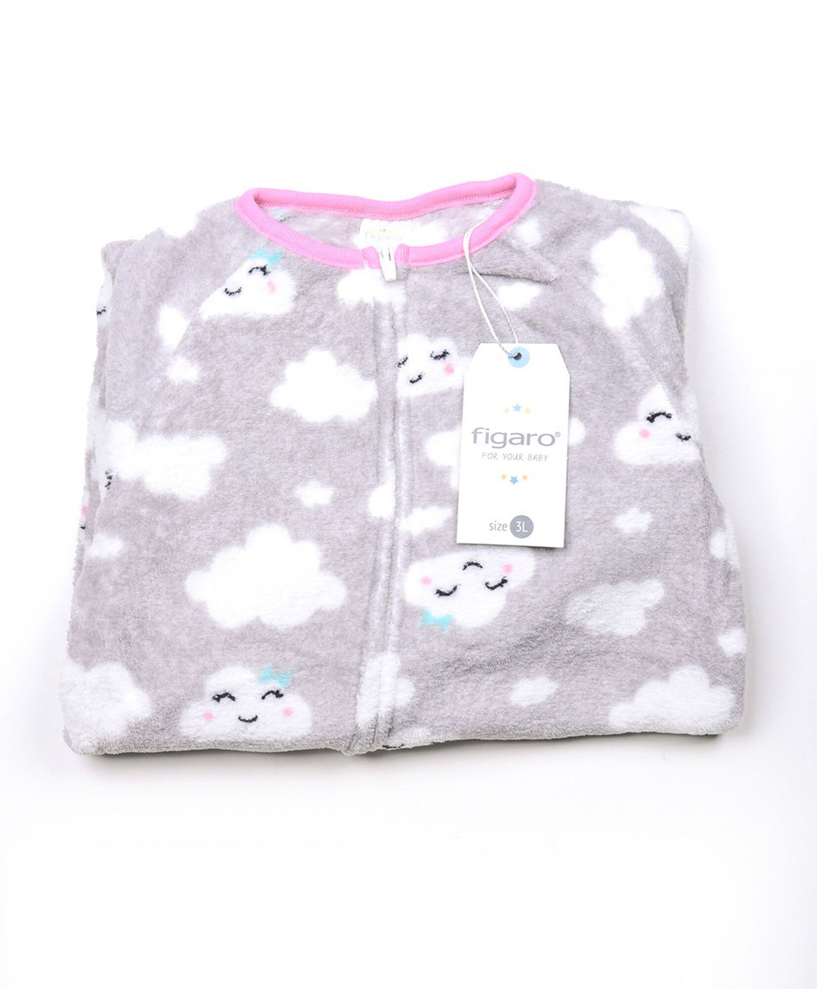 Pijama bebé micropolar enterito nubes Pijama bebé micropolar enterito nubes