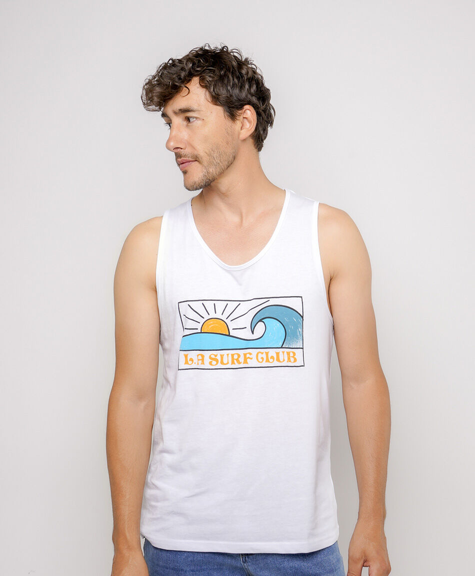 Polera hombre surf olas