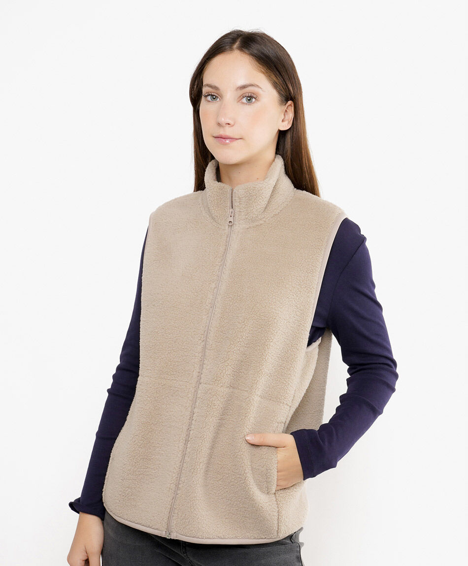 Polar mujer vest camel