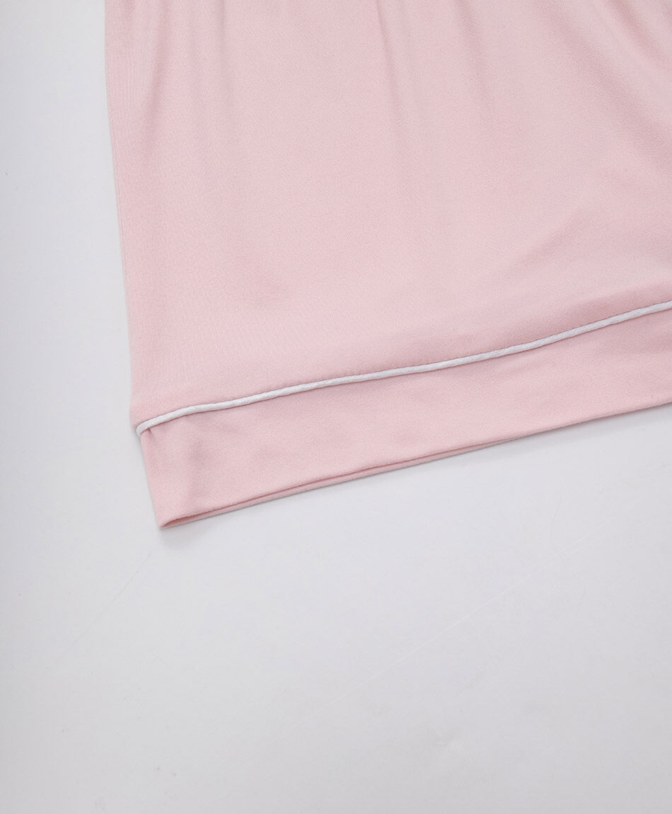 Pijama mujer camisero  rosado short
