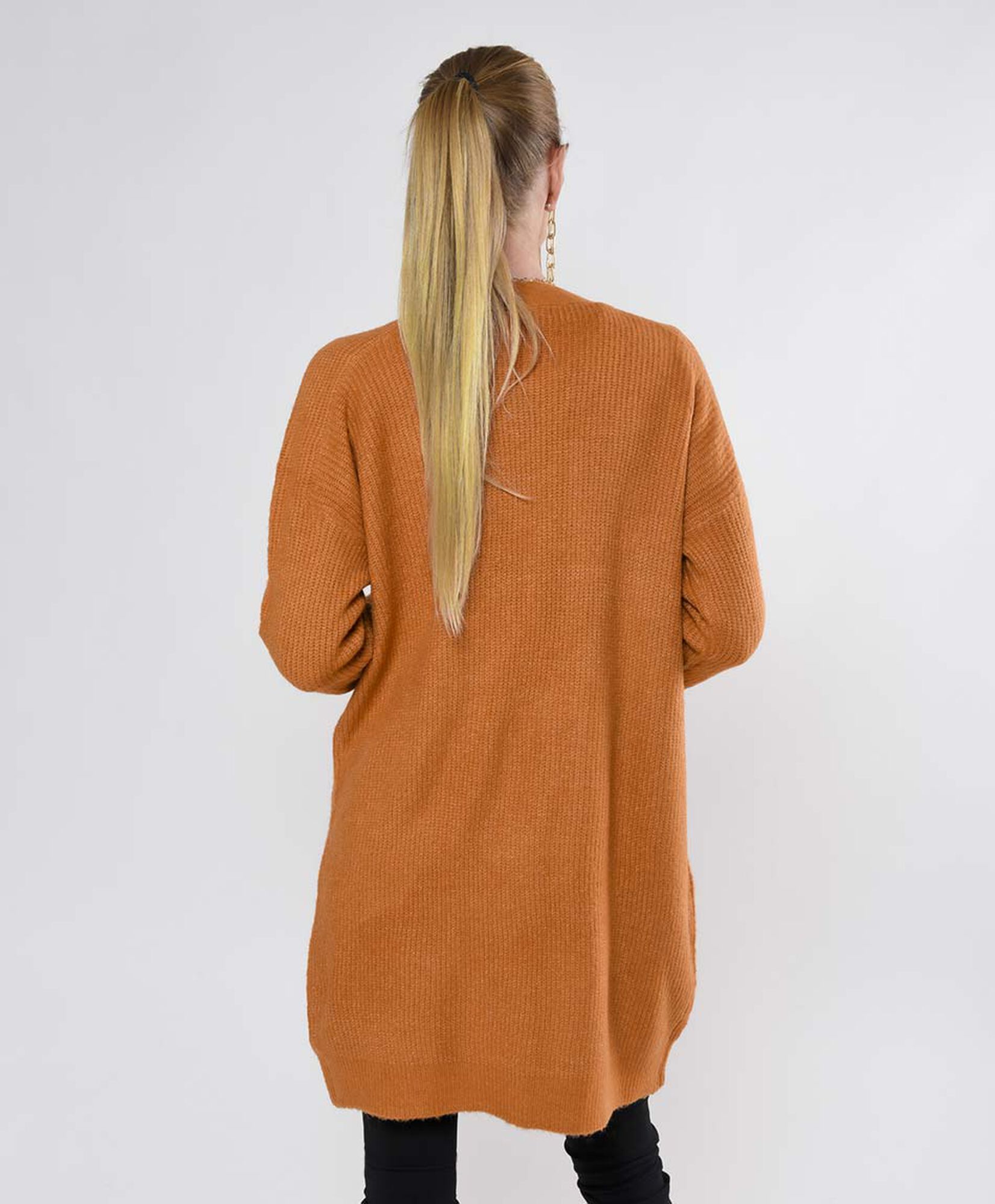 Cardigan mujer tejido acanalado oversize Cardigan mujer tejido acanalado oversize