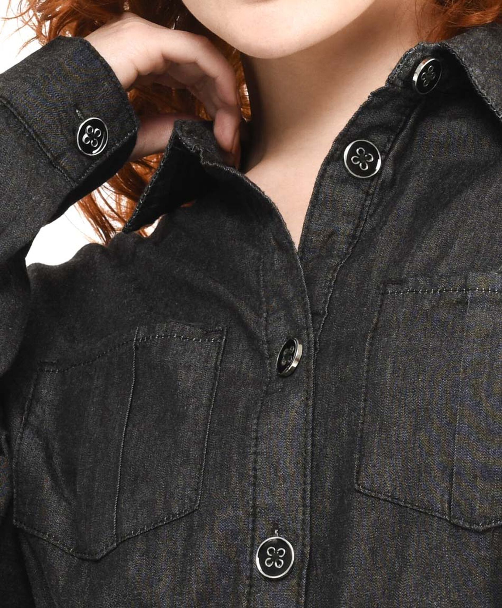 Blusa mujer denim extra larga Blusa mujer denim extra larga