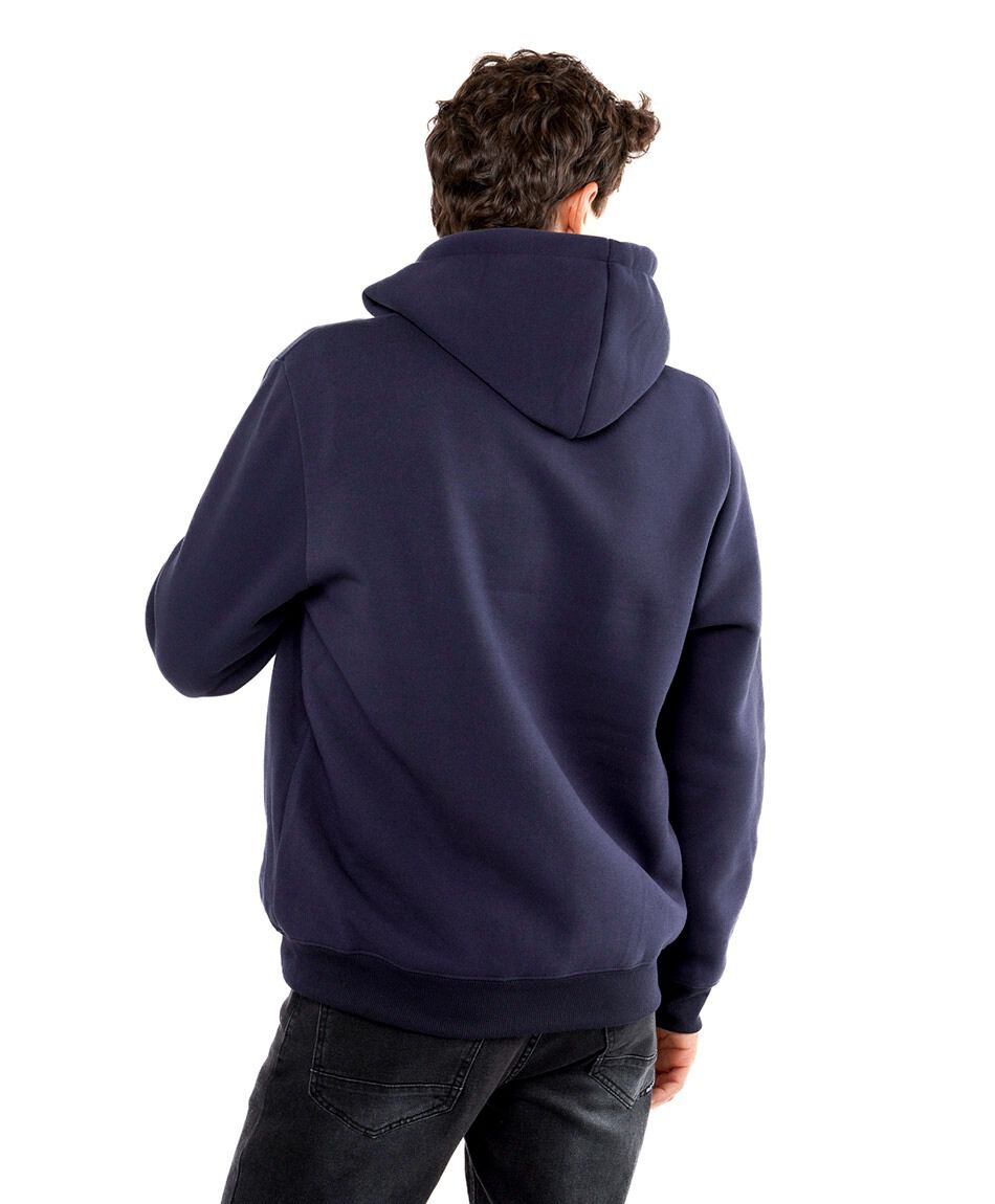 Poler&oacute;n hombre cierre entero bolsillos