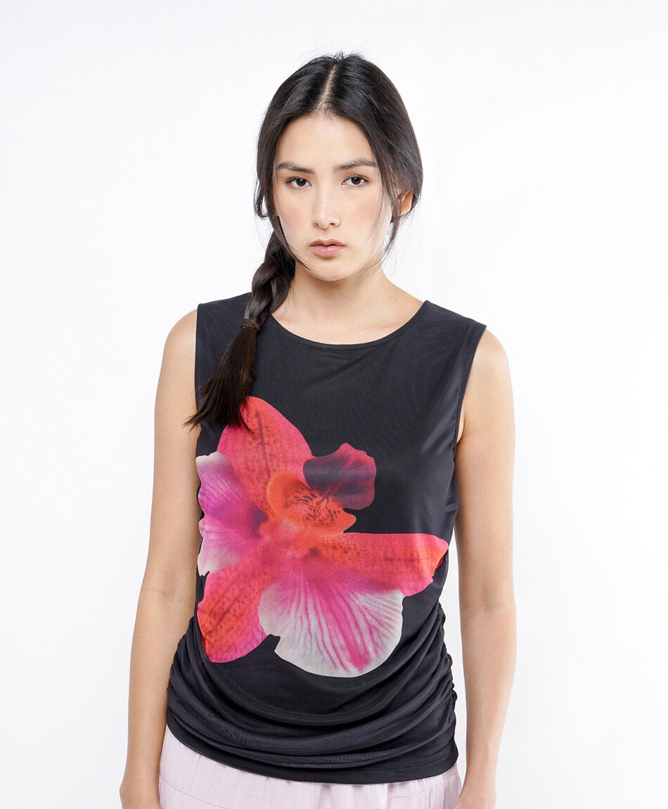 Polera mujer orqu&iacute;dea