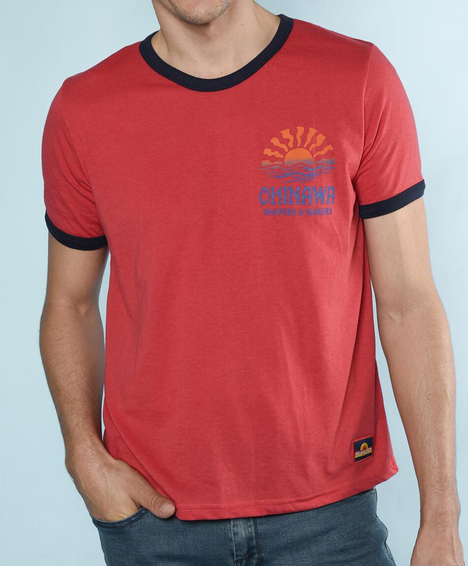 Polera manga corta cuello redondo