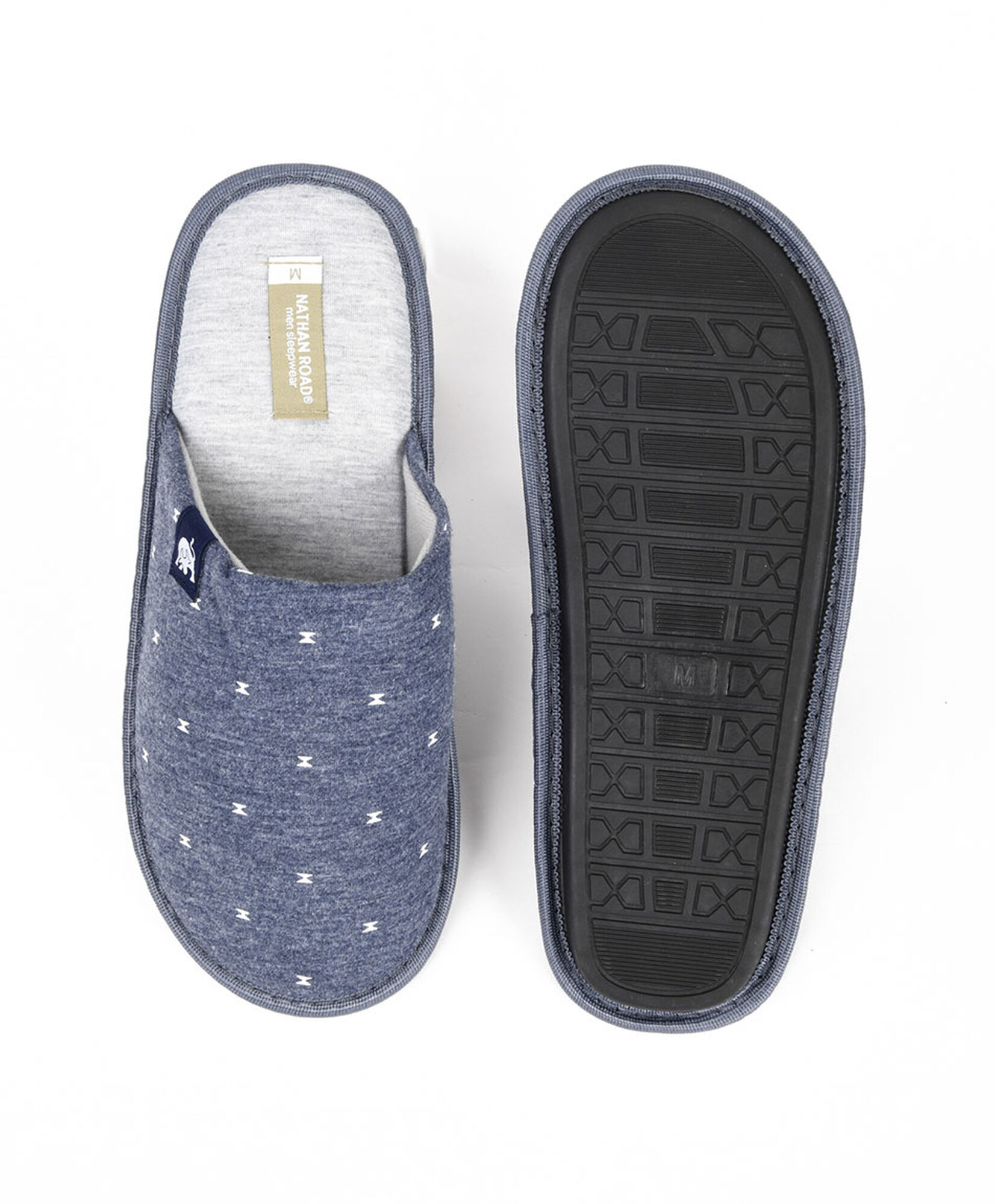 Pantufla hombre azul diseño Pantufla hombre azul diseño