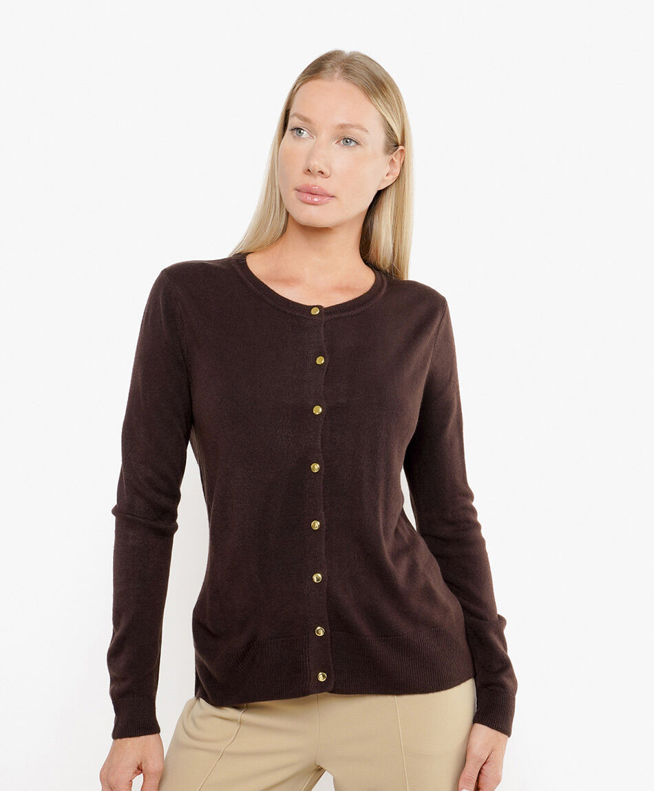 Cardigan mujer b&aacute;sico