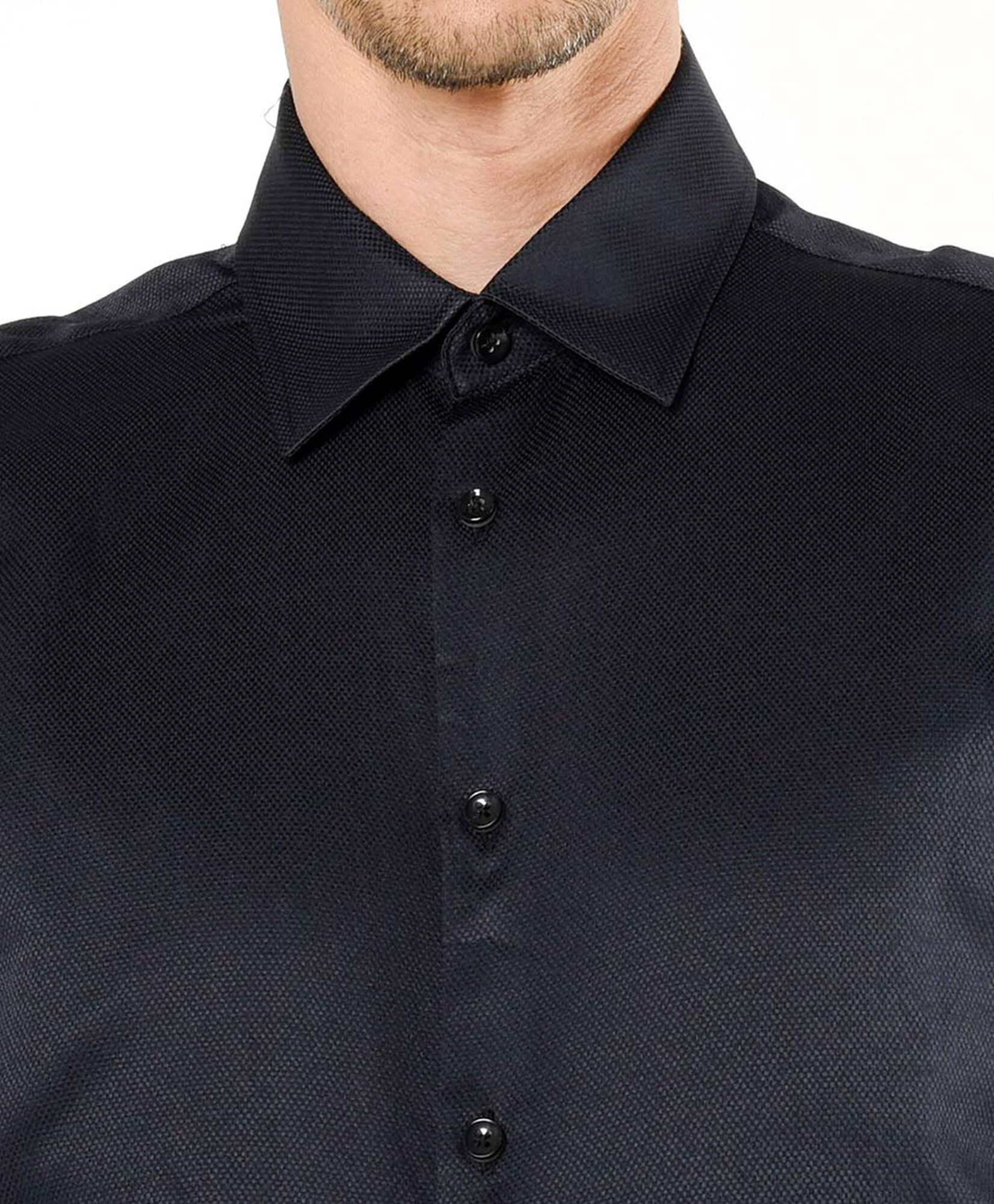 Camisa hombre lisa negra Camisa hombre lisa negra