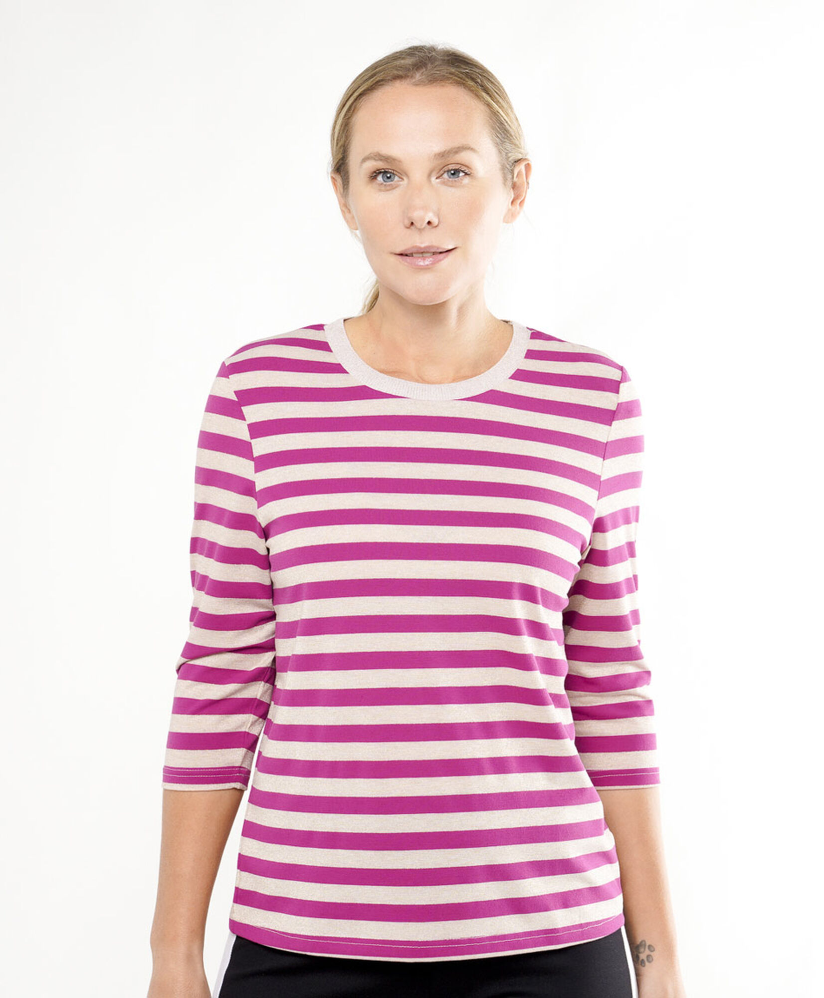 Polera mujer rayas lurex Polera mujer rayas lurex