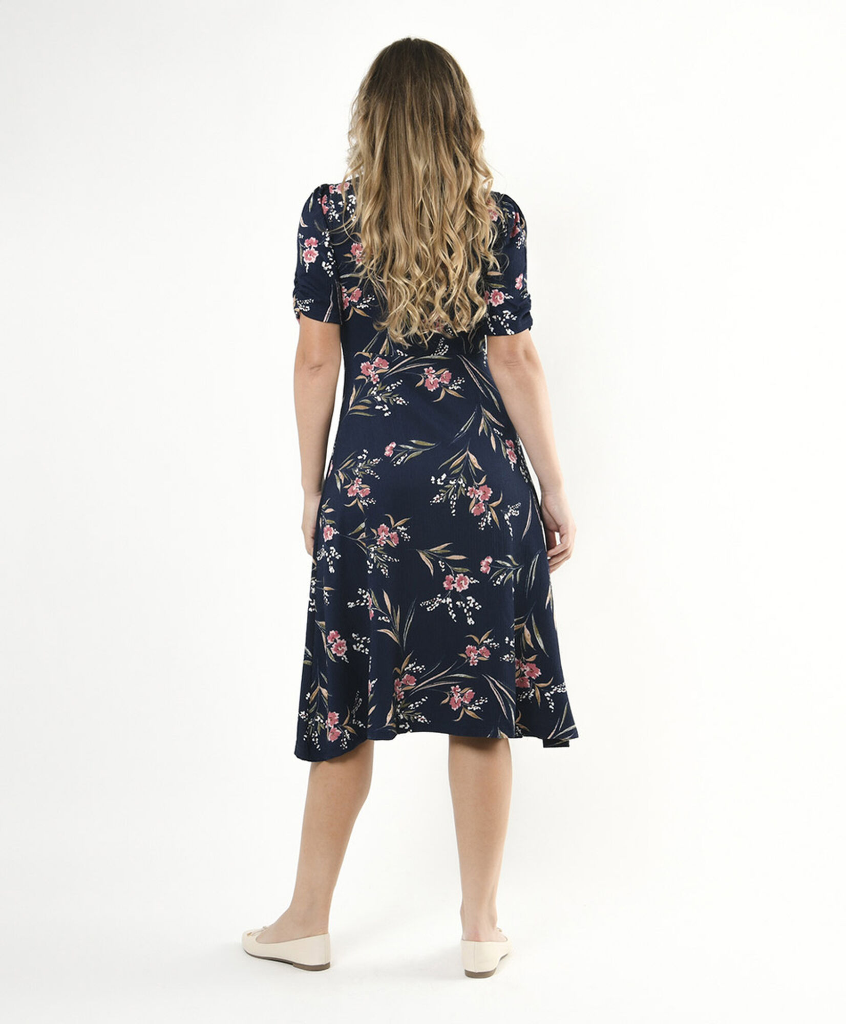 Vestido mujer floreado midi Vestido mujer floreado midi