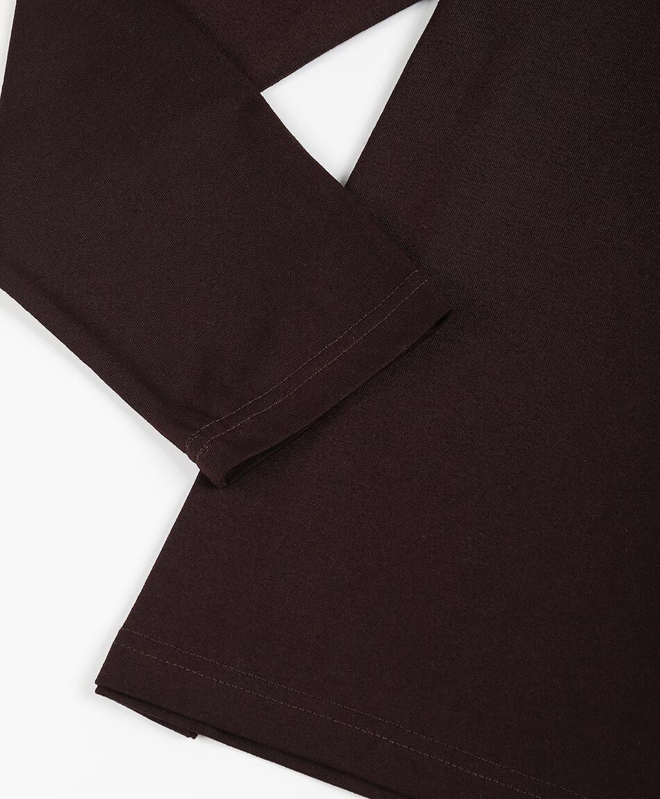 Polera hombre manga larga burdeo