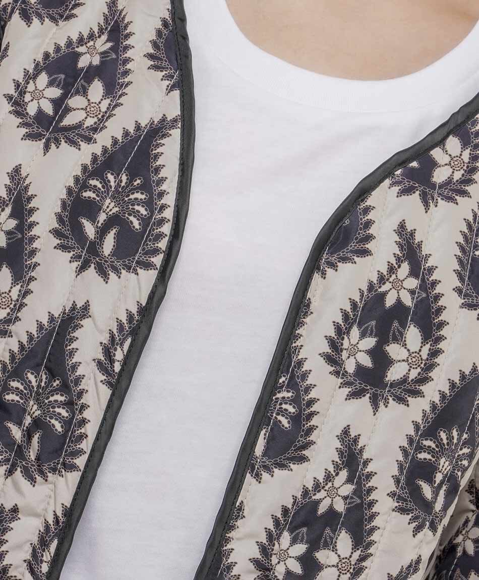 Parka mujer reversible print