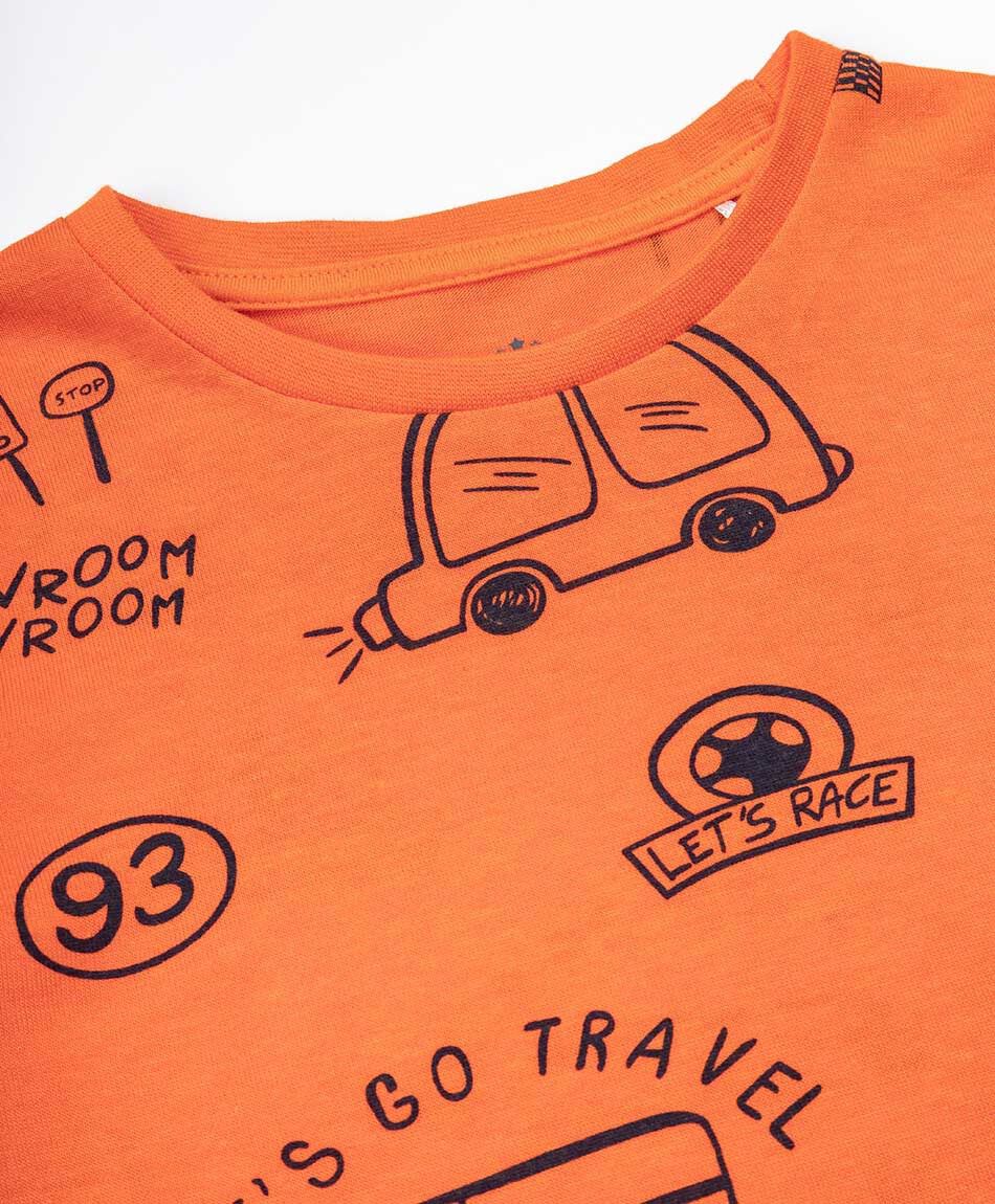 Polera beb&eacute; autos