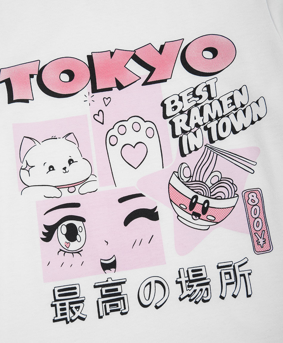 Polera ni&ntilde;a manga larga blanca