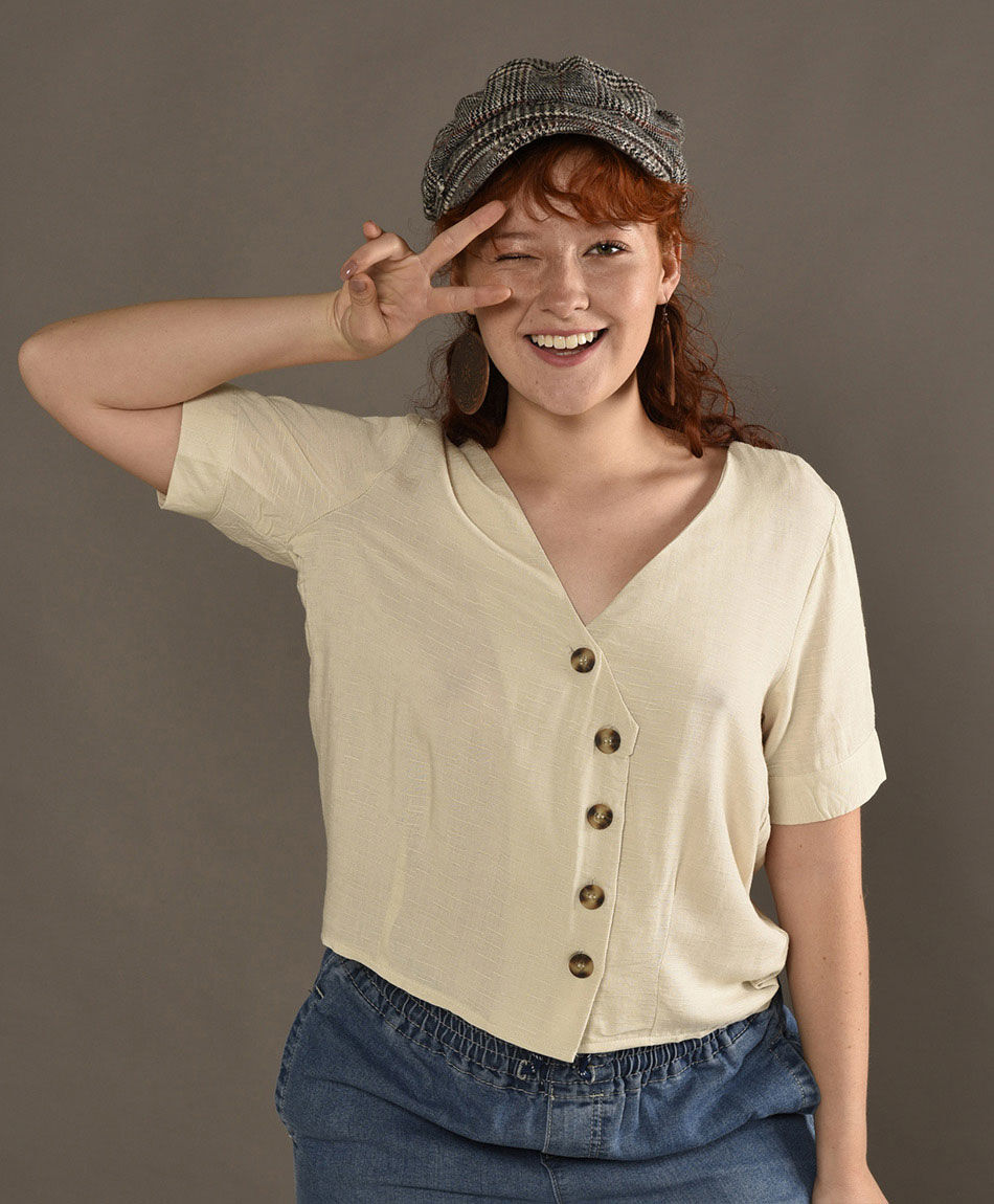 Blusa plaket diagonal