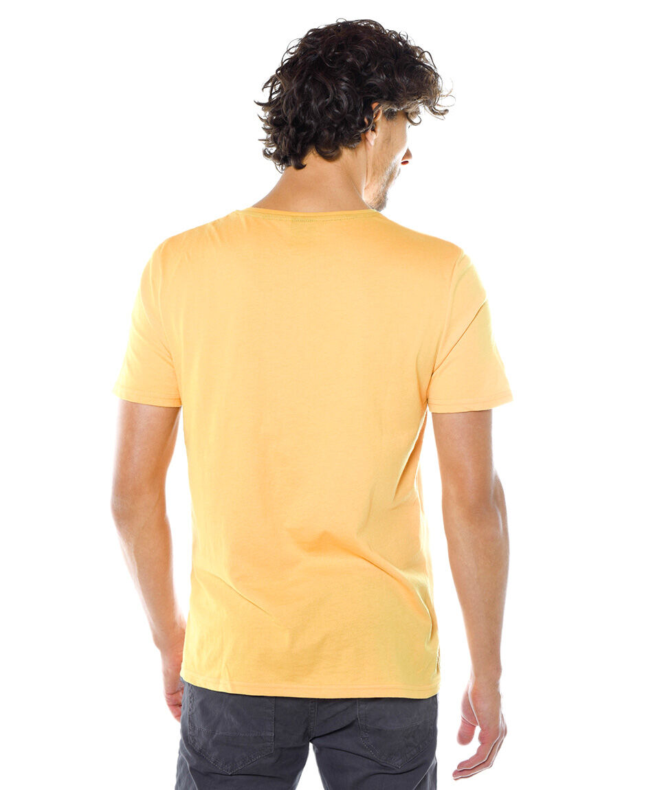 Polera estampada cuello redondo