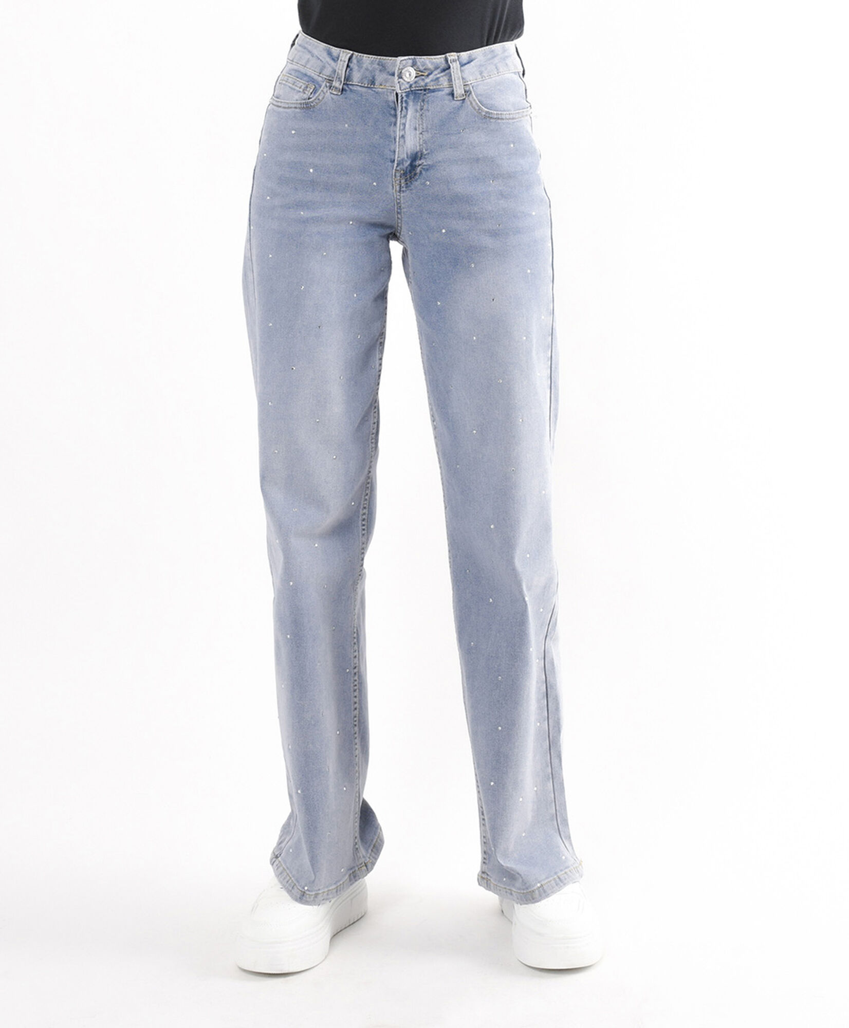 Jeans mujer brillos wide Jeans mujer brillos wide
