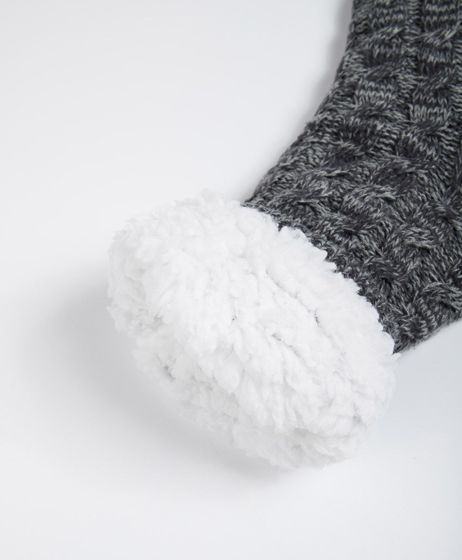 Calcet&iacute;n hombre termico grey