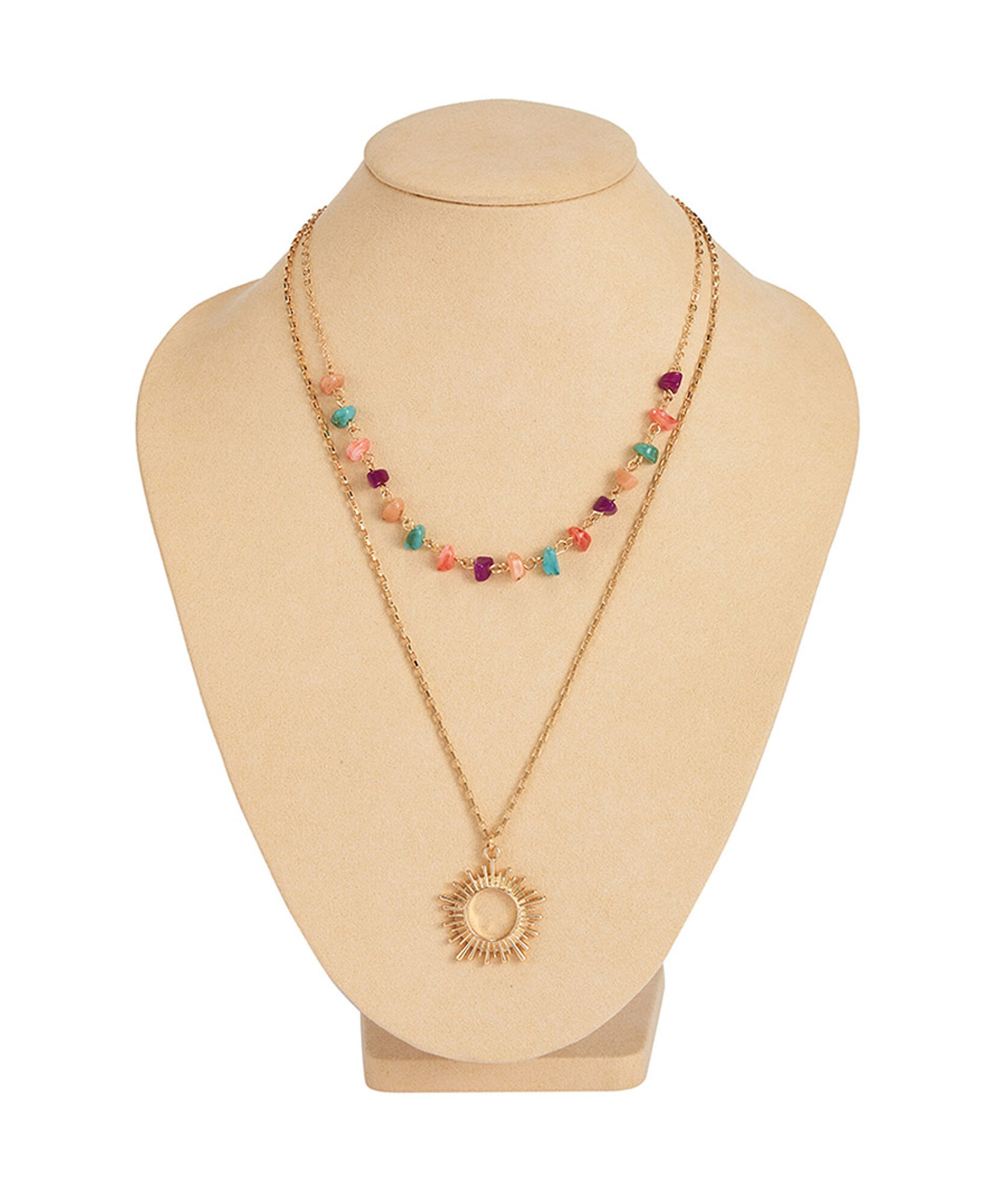 Collar mujer doble sol Collar mujer doble sol