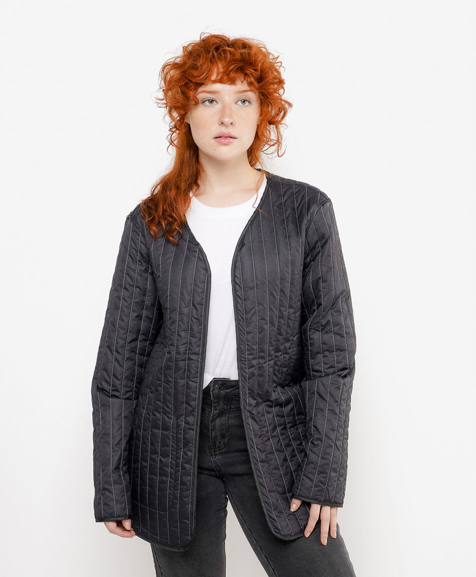 Parka mujer reversible print