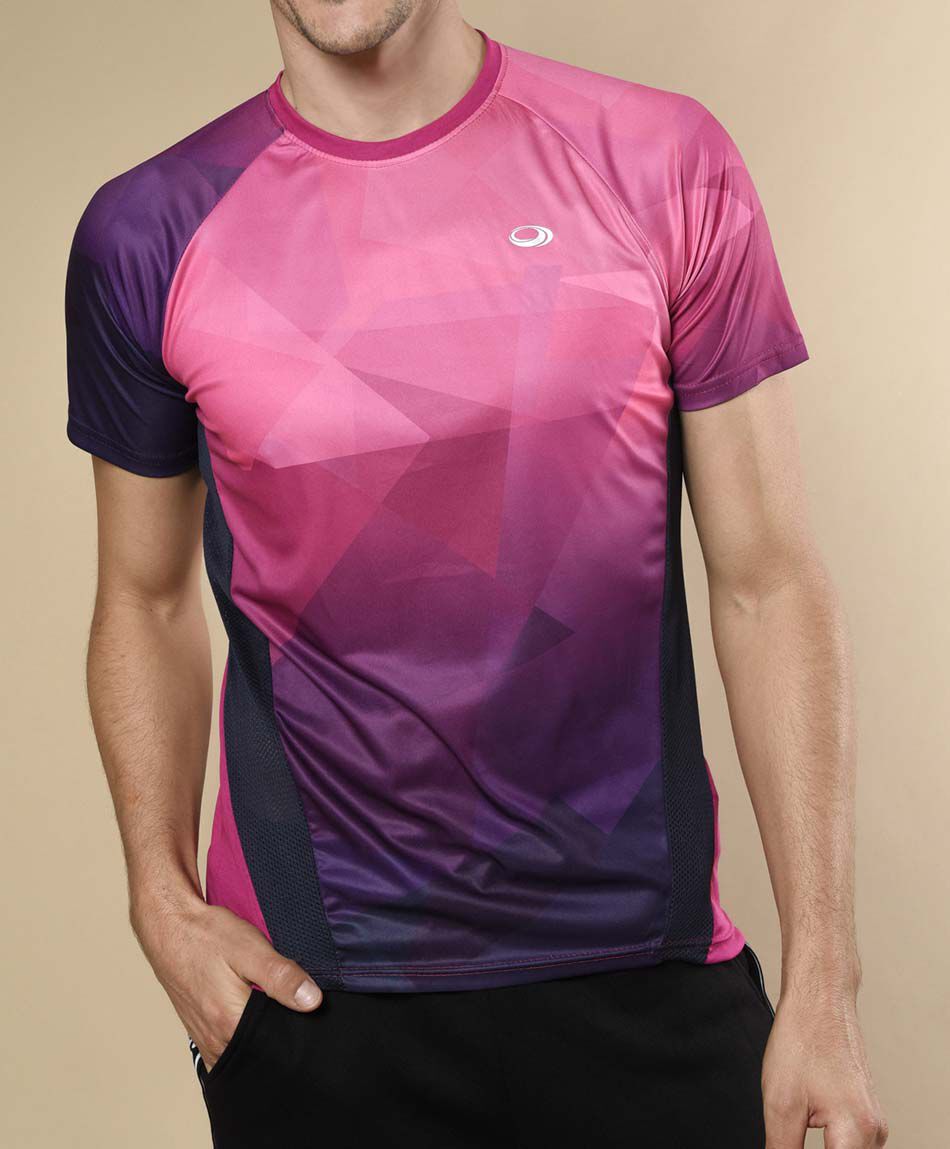 Polera deportiva manga corta cuello redondo