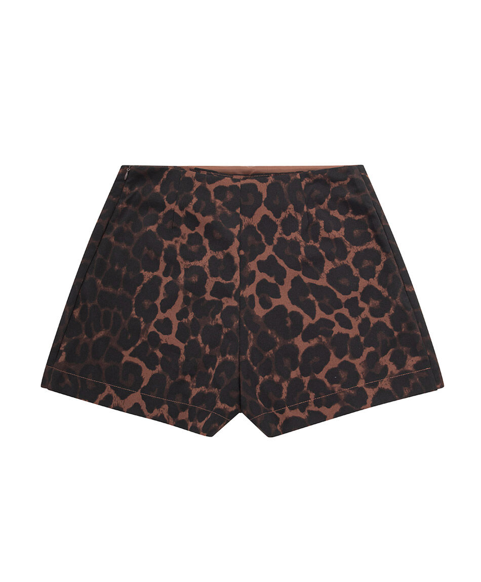 Falda mujer short animal print