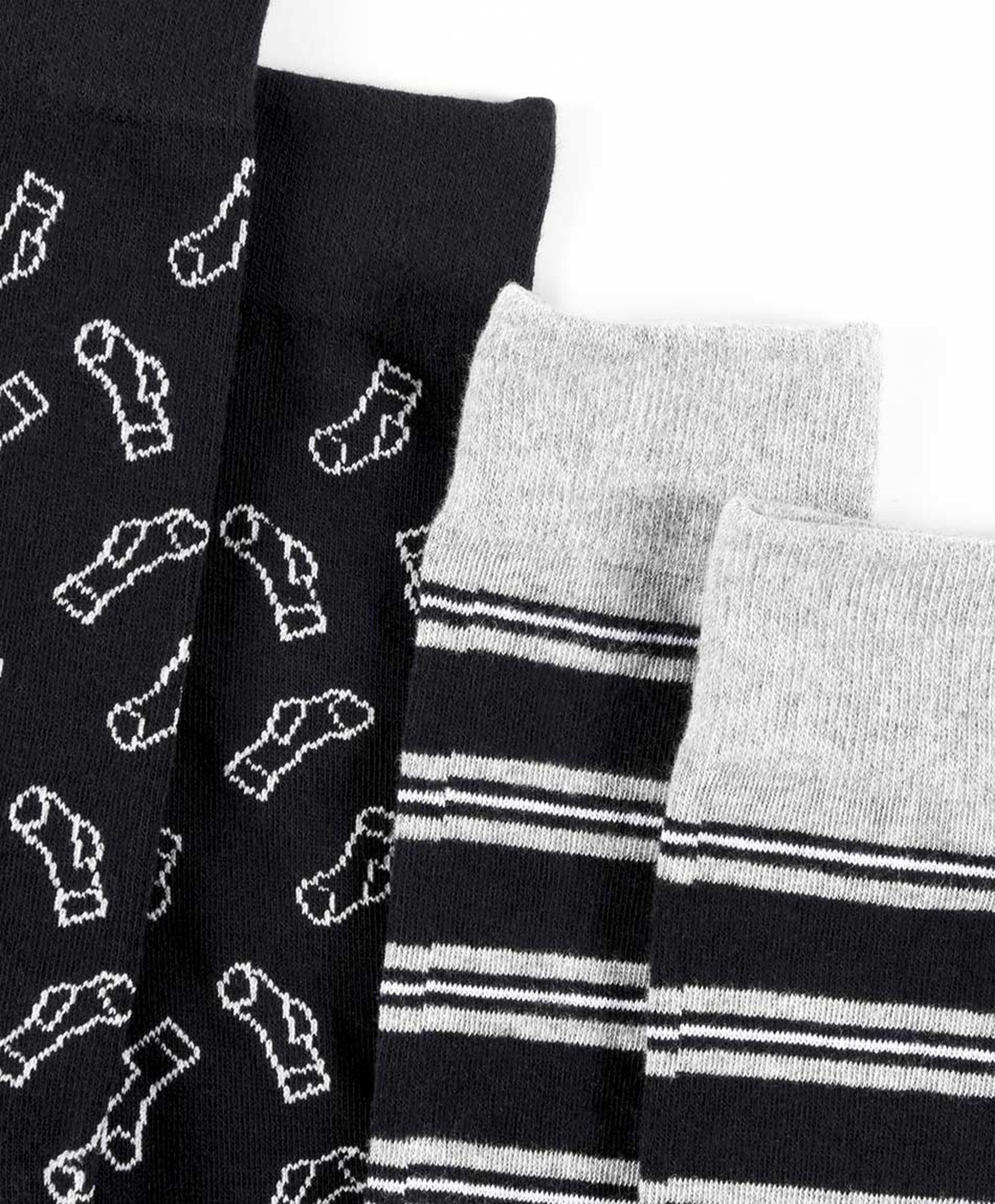 Pack 2 calcetines hombre rayas y calcetin Pack 2 calcetines hombre rayas y calcetin