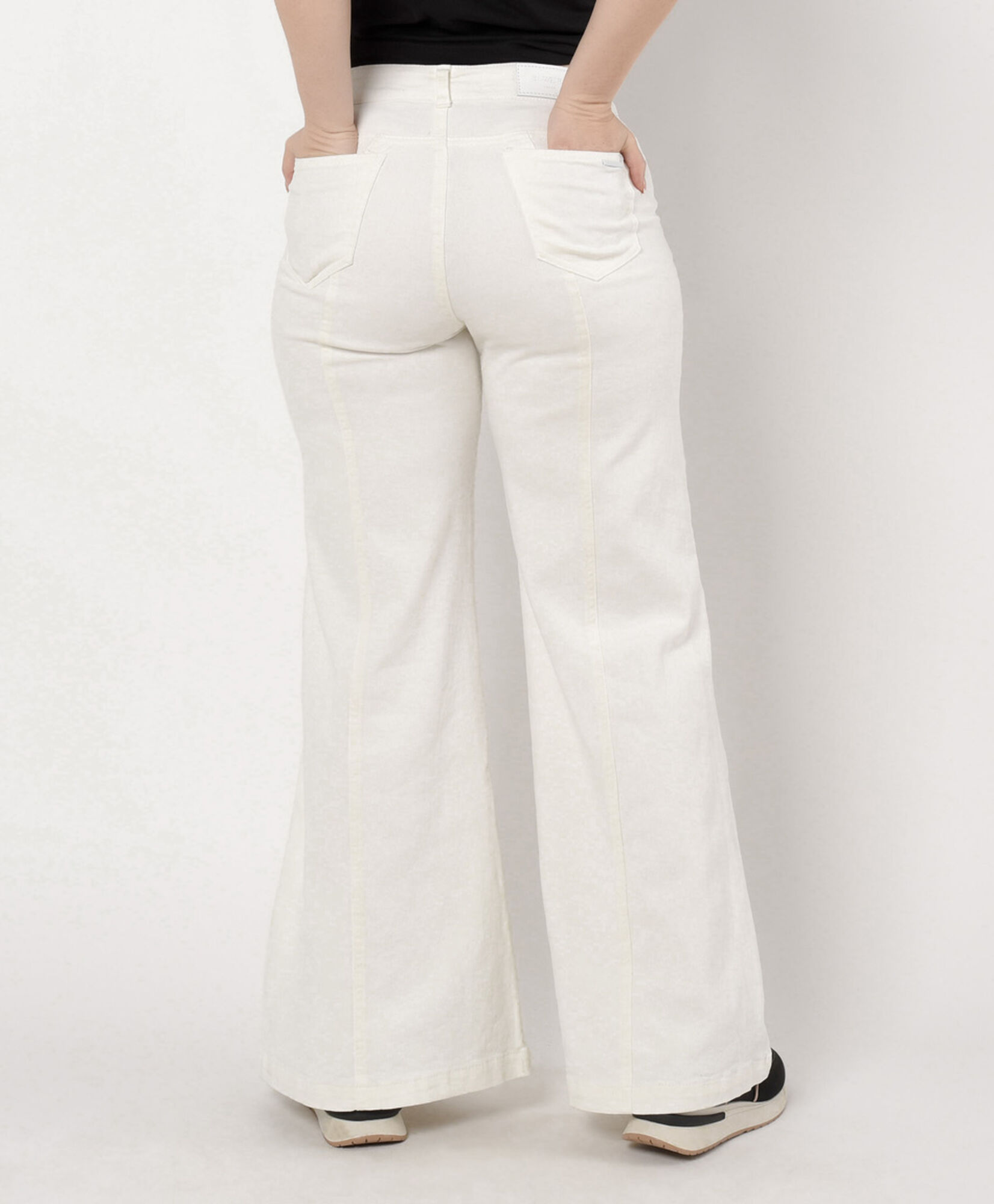 Jeans mujer blanco wide Jeans mujer blanco wide