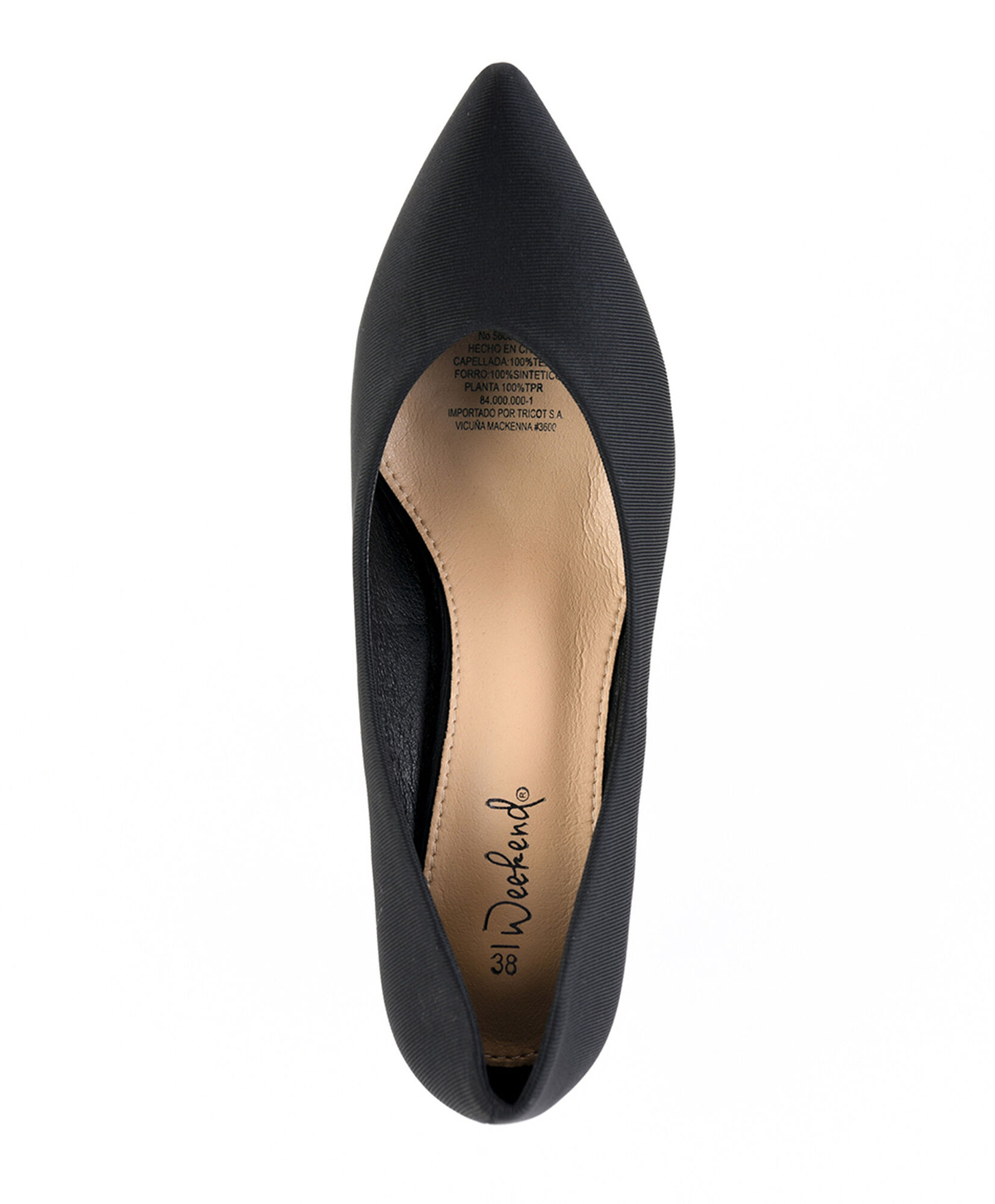 Zapato mujer taco alto negro Zapato mujer taco alto negro