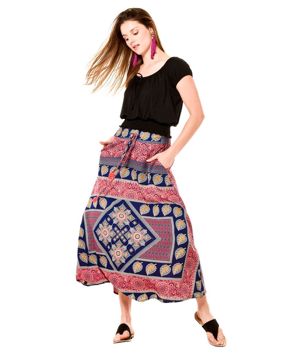 Falda estampada