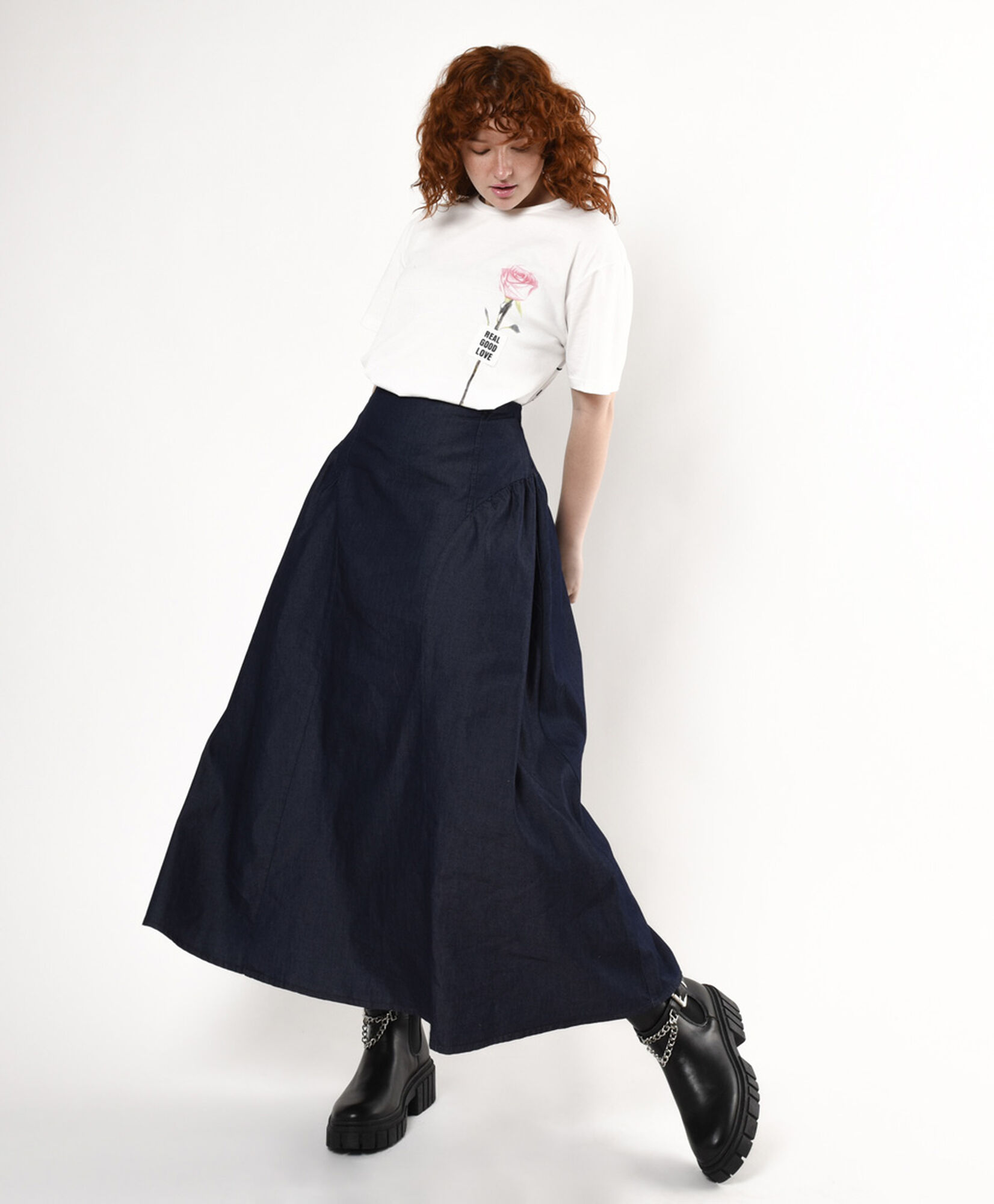 Falda mujer larga denim Falda mujer larga denim