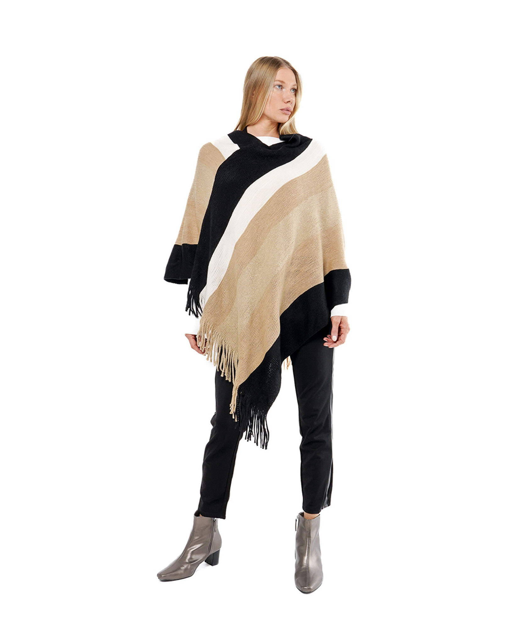 Poncho mujer rayas Poncho mujer rayas