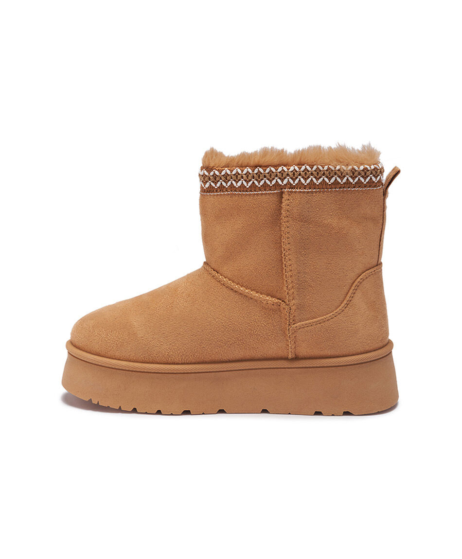 Bota mujer comfy larga bordado pantubota