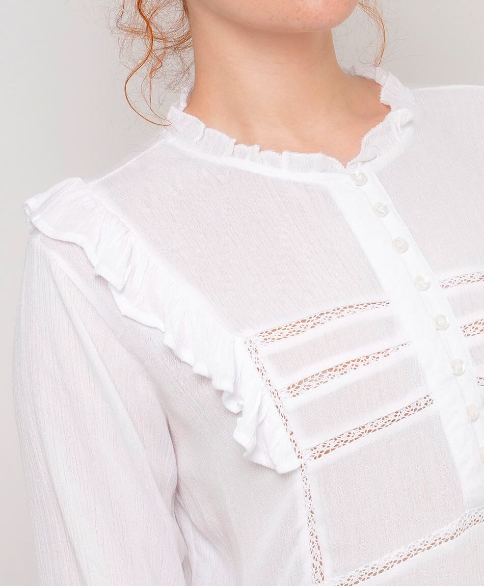 Blusa mujer vuelos lace