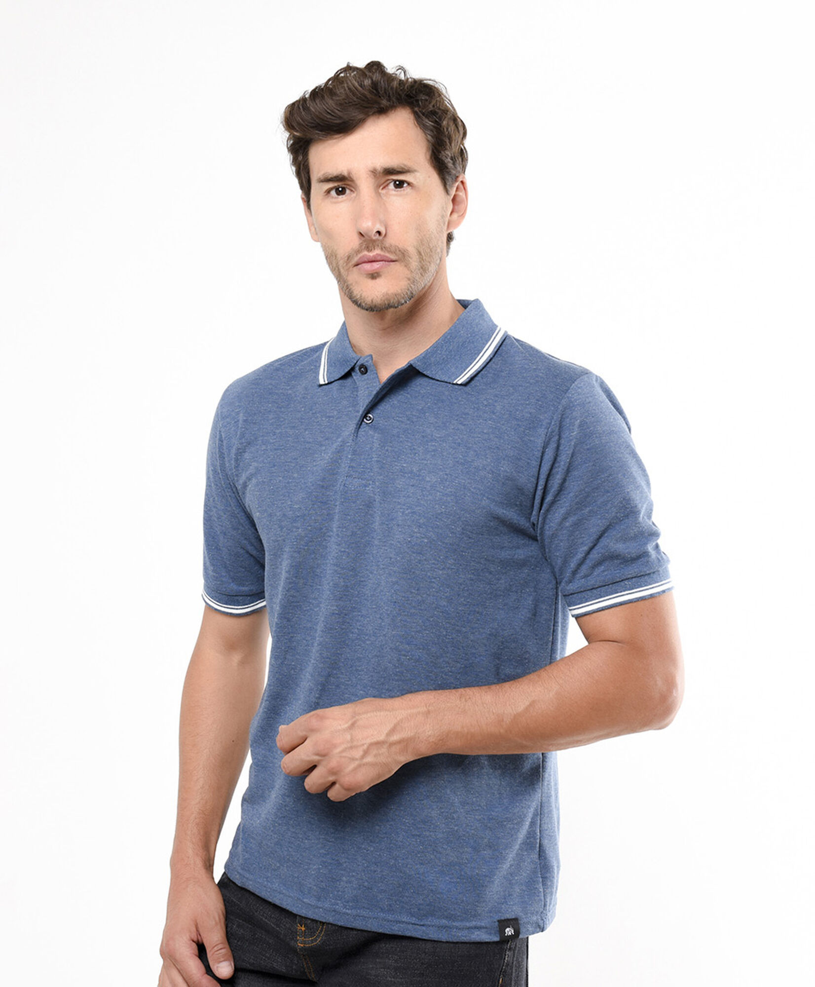 Polera hombre polo azul Polera hombre polo azul