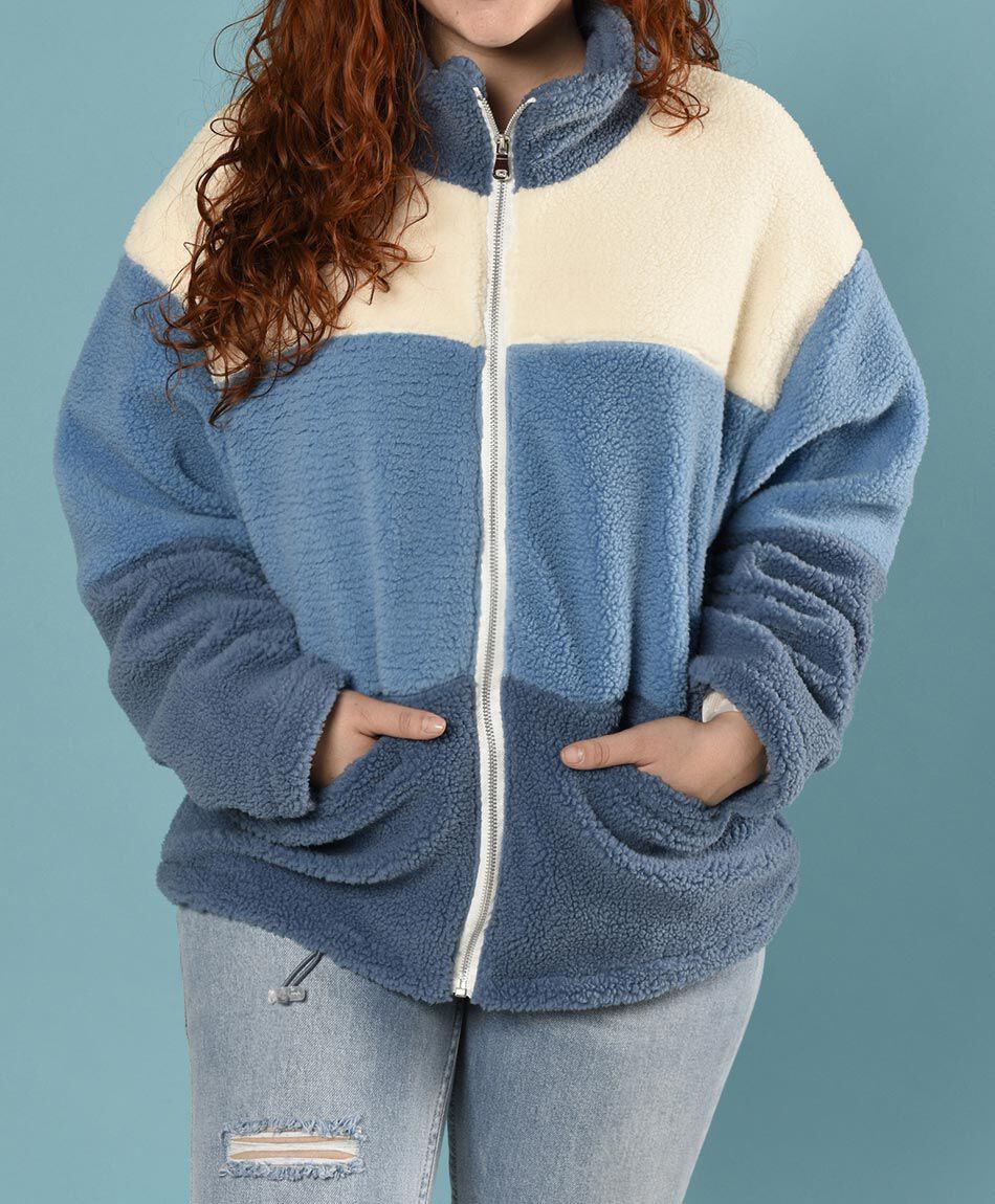 Casaca polar tricolor