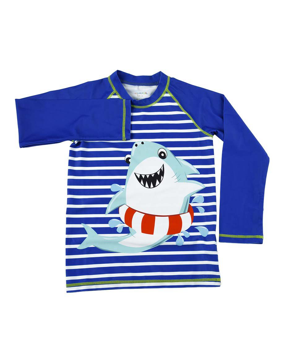 Polera de ba&ntilde;o manga larga cuello redondo