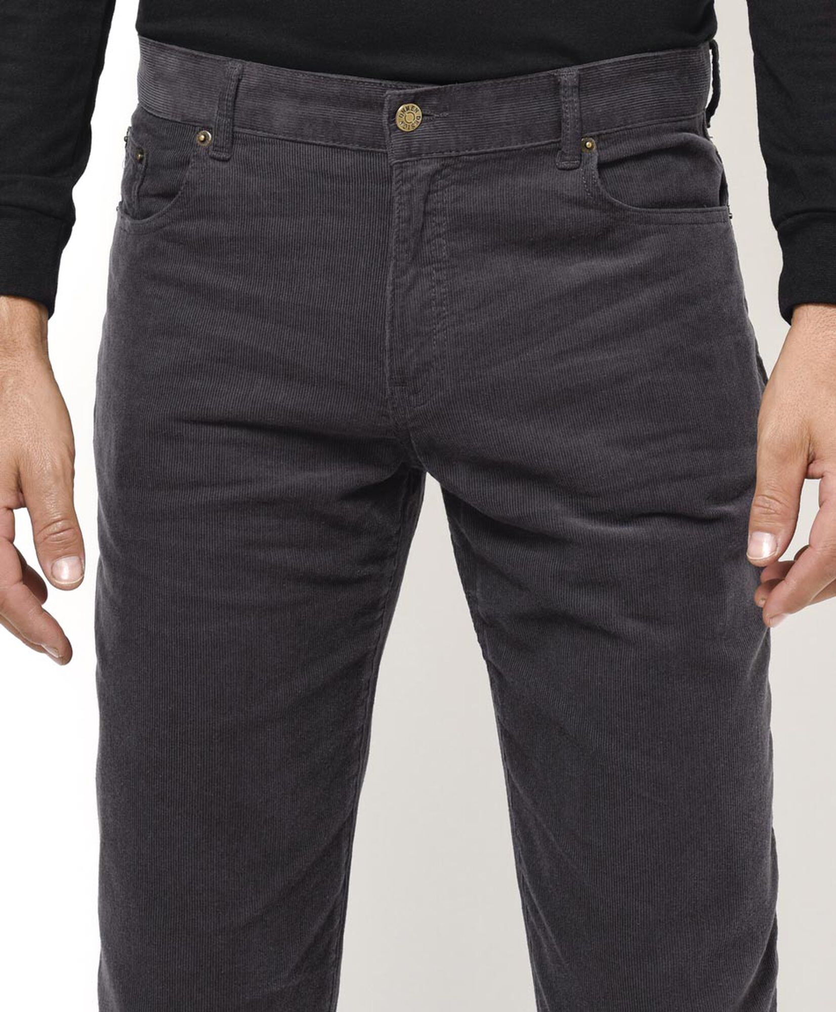 Pantalón hombre corderoy gris Pantalón hombre corderoy gris