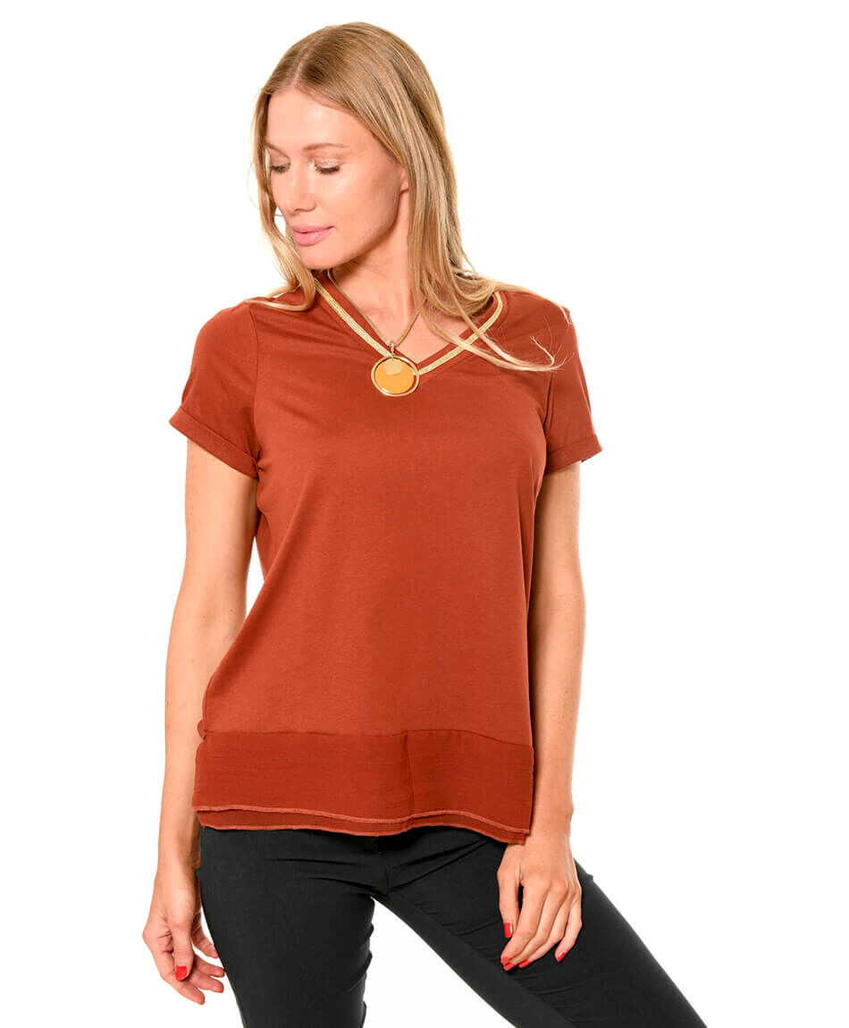 Polera cinta gold