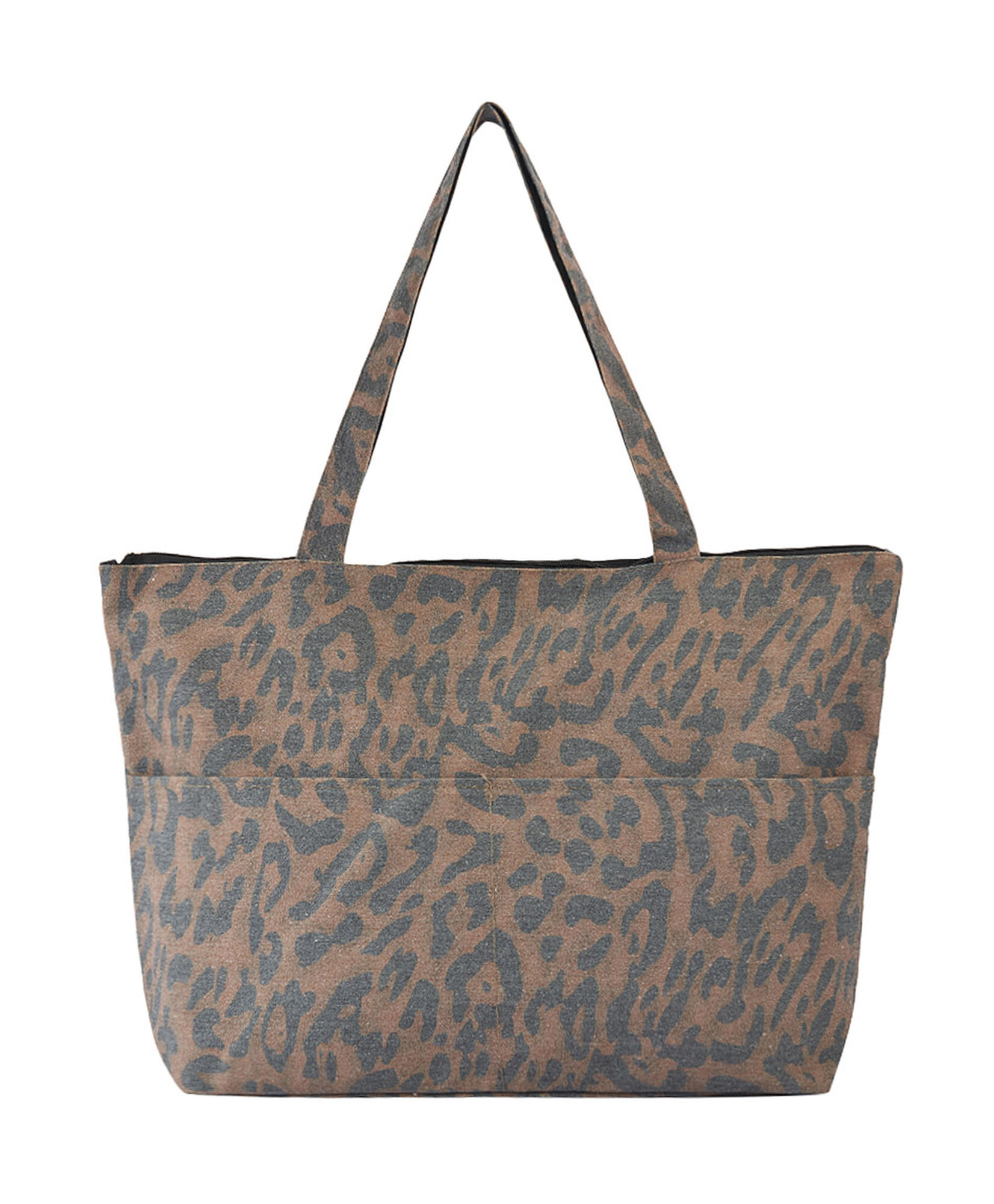 Bolso playa mujer animal print café Bolso playa mujer animal print café