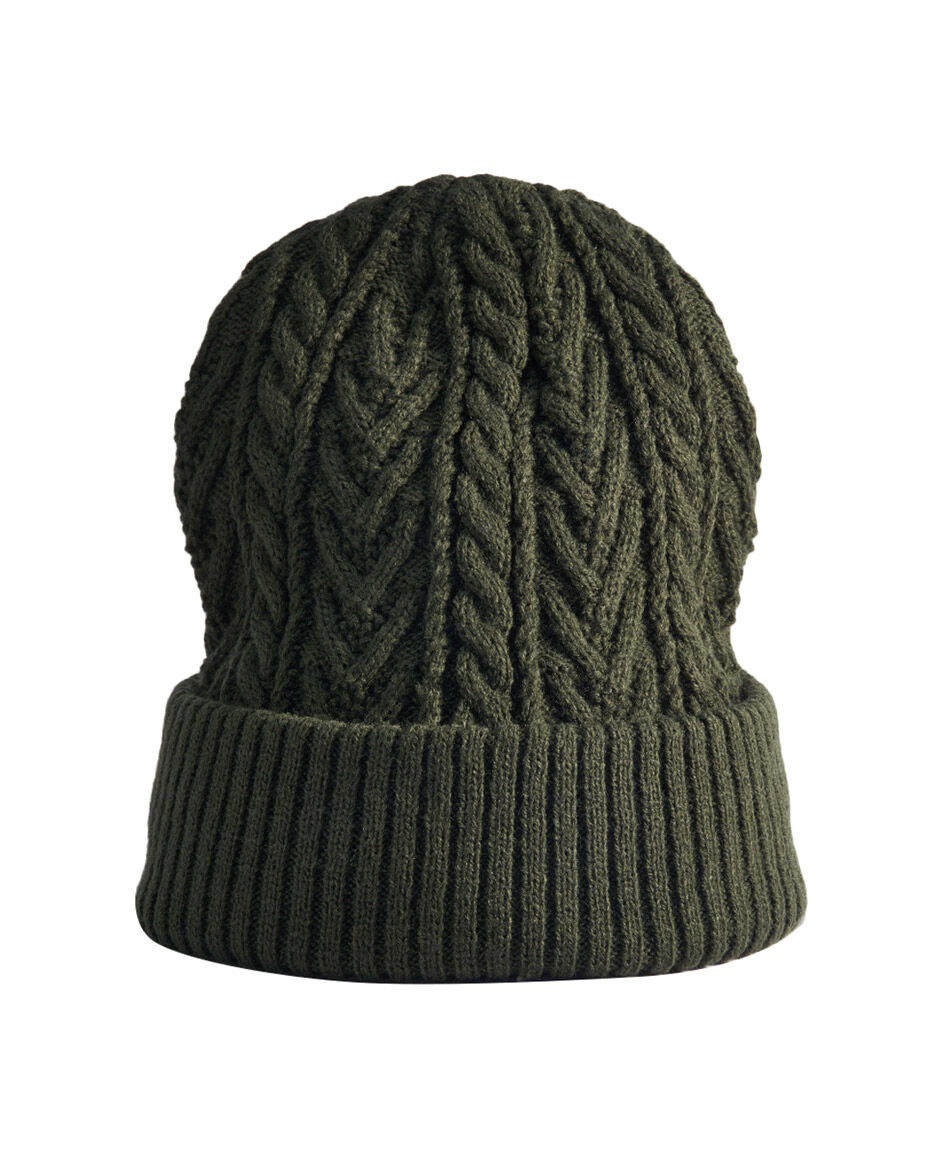 Gorro hombre tejido de trenzas