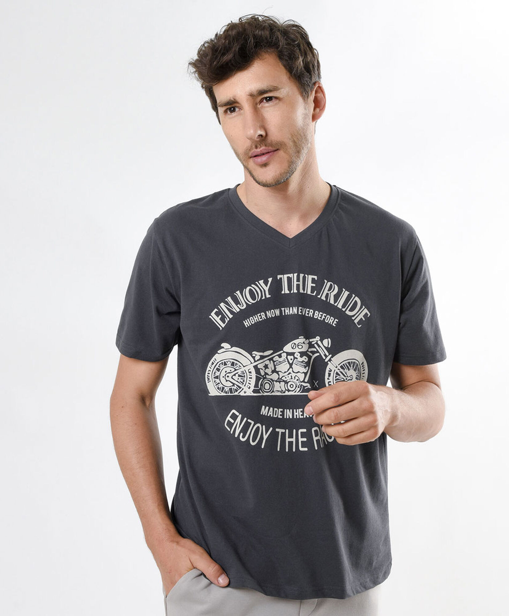 Polera hombre motocicleta Polera hombre motocicleta