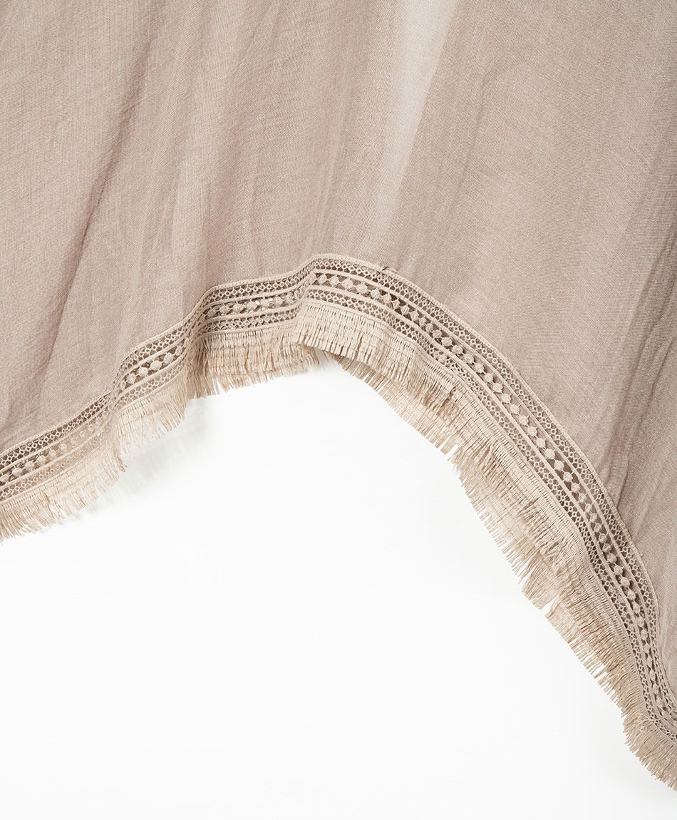 Pareo mujer liso beige