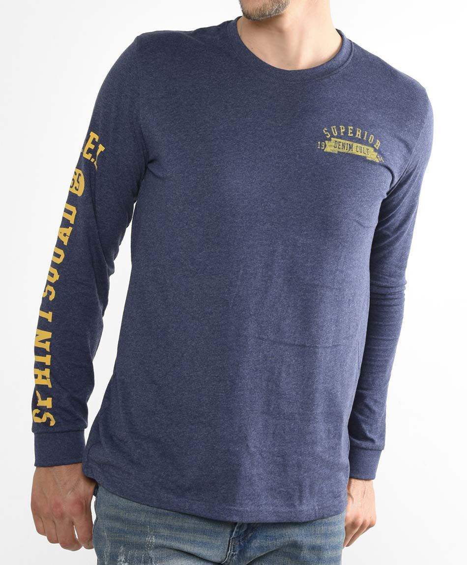 Polera manga larga cuello redondo